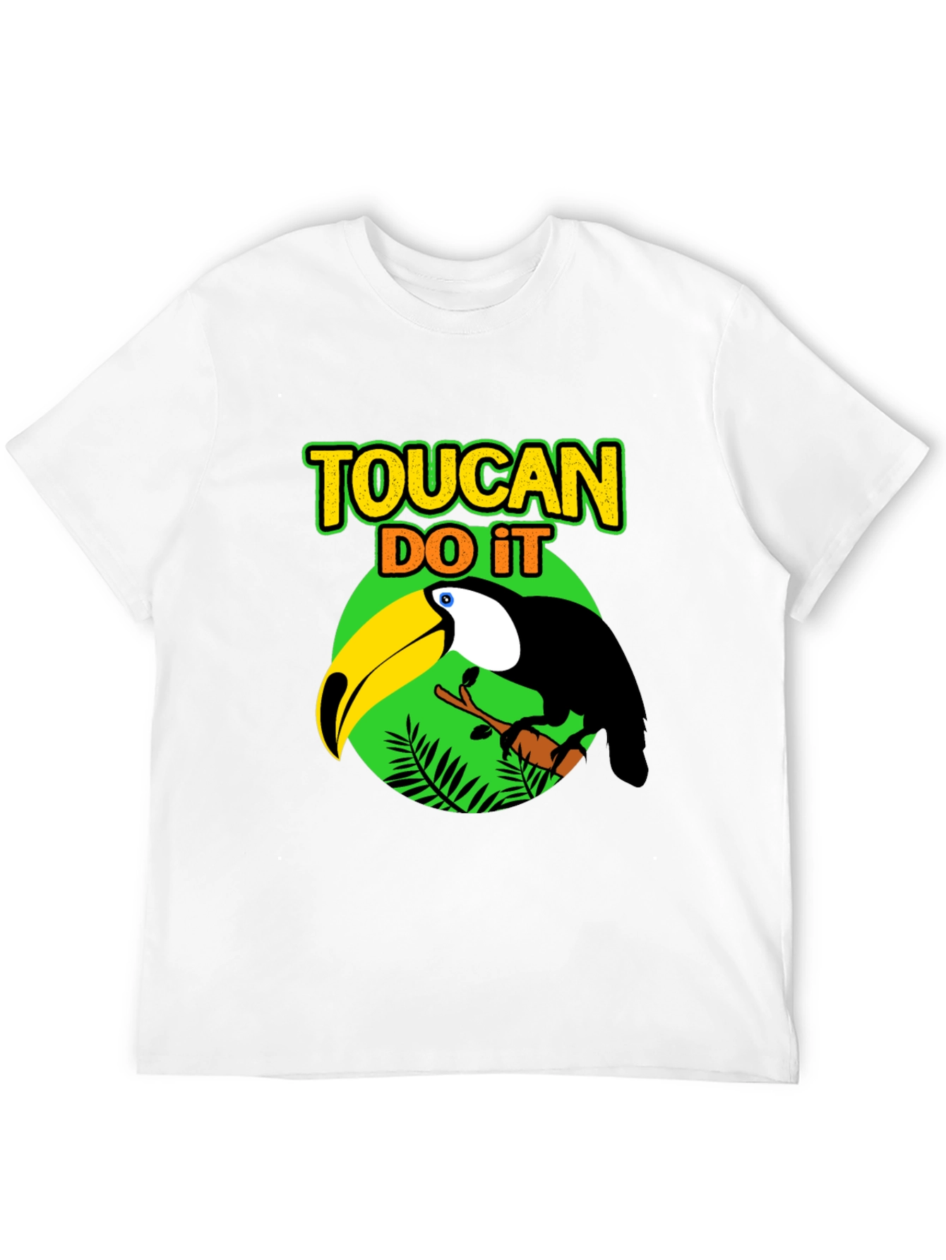 Black Toucan Do It Graphic T-Shirt - Tropical Bird Tee view 12