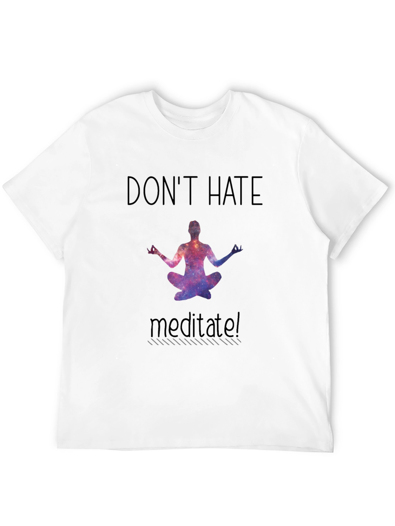Black Don't Hate Meditate T-Shirt view 12