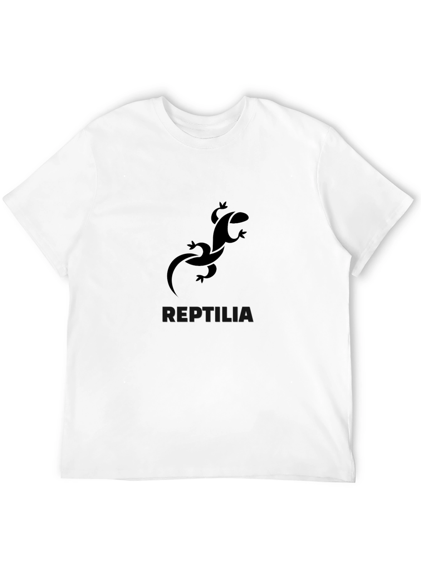 Black Reptilia Lizard Graphic T-Shirt view 12