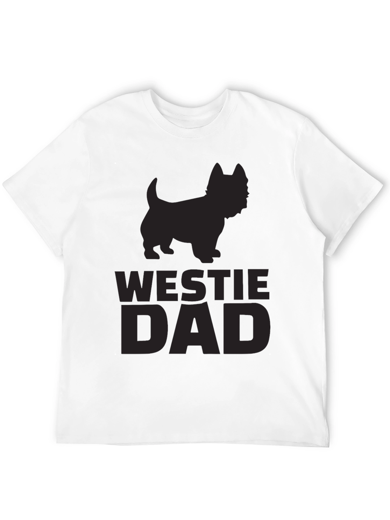 Westie Dad T-Shirt - Black Dog Lover Tee - 12