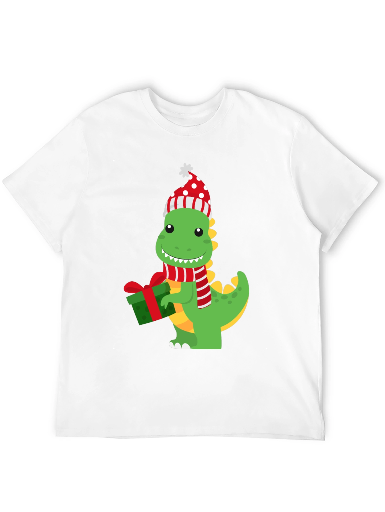 Black Festive Dino Graphic Tee view 12
