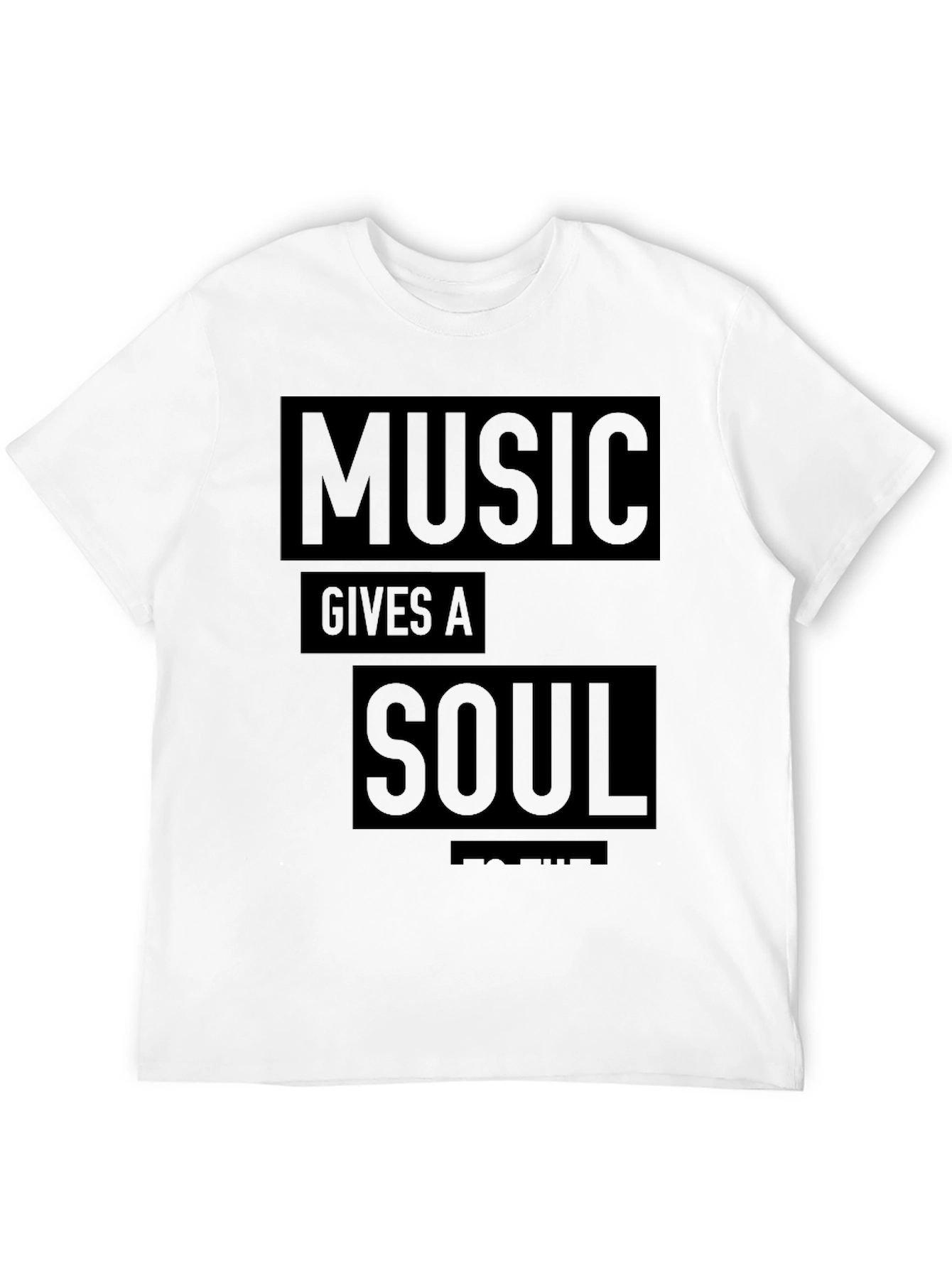 Black Music Gives A Soul T-Shirt - Black Graphic Tee view 12