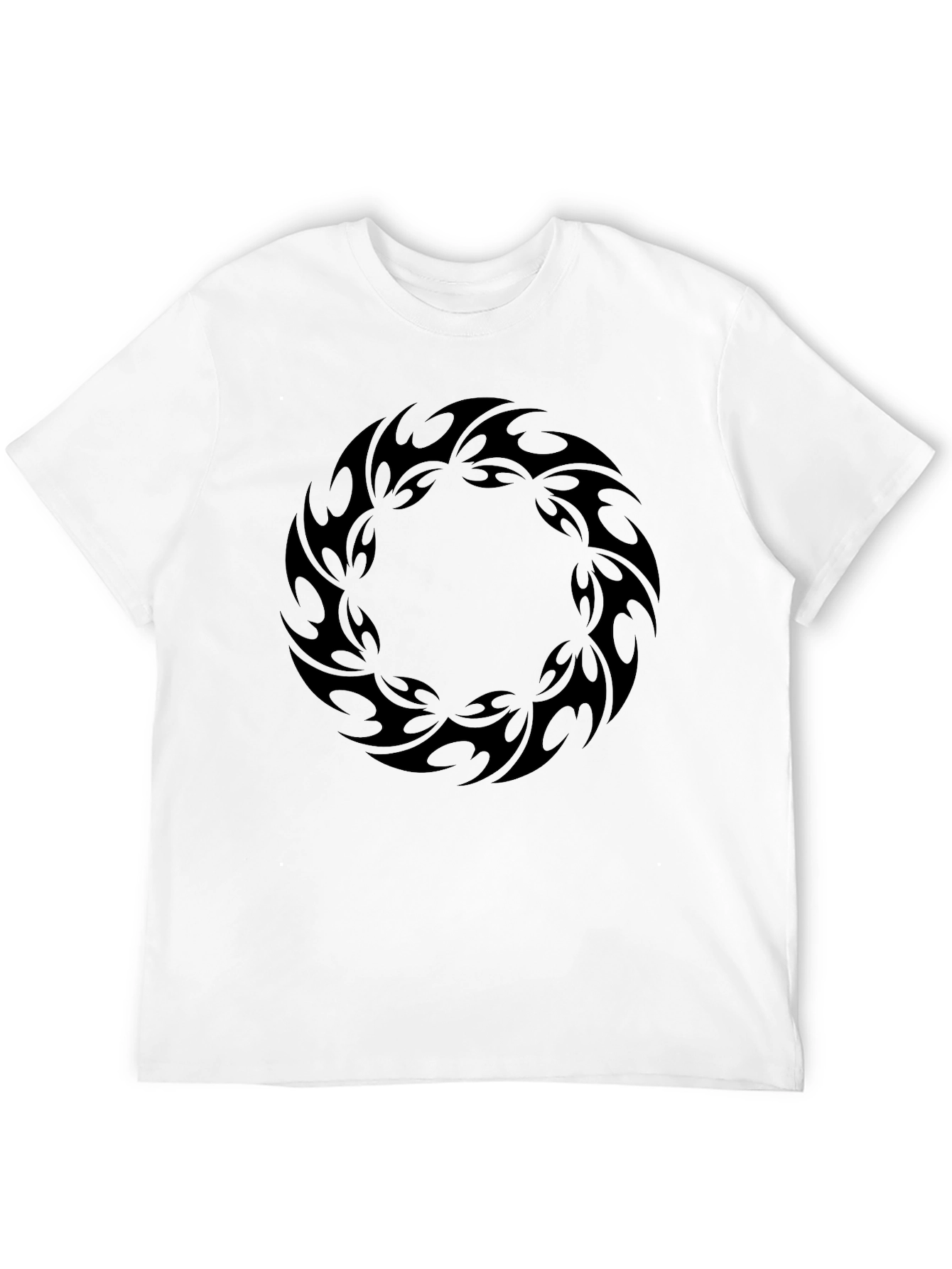 Black Black Tribal Ring Graphic Tee view 12