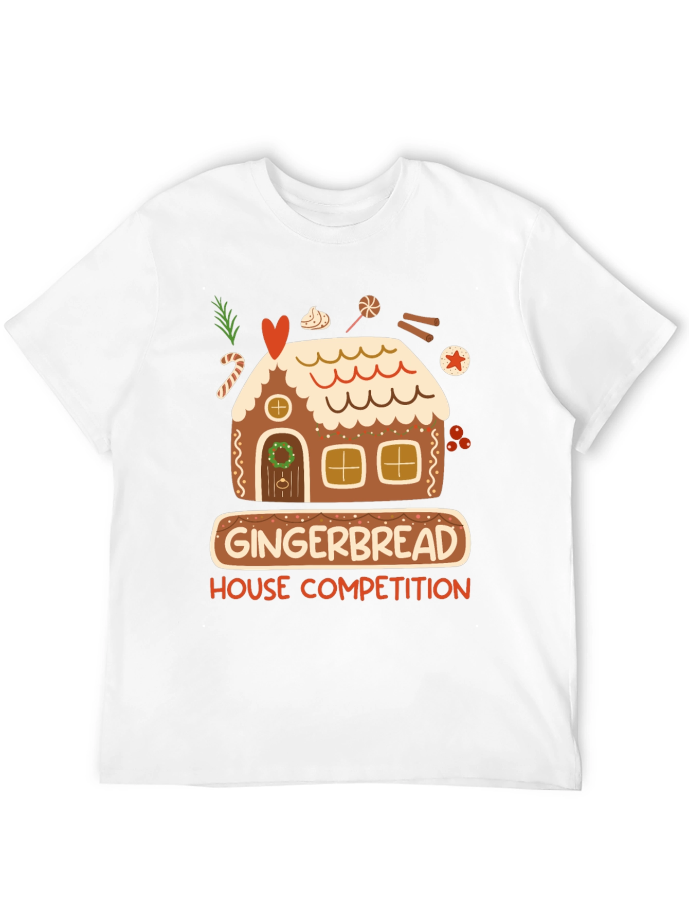 Black Gingerbread House Competition T-Shirt view 12
