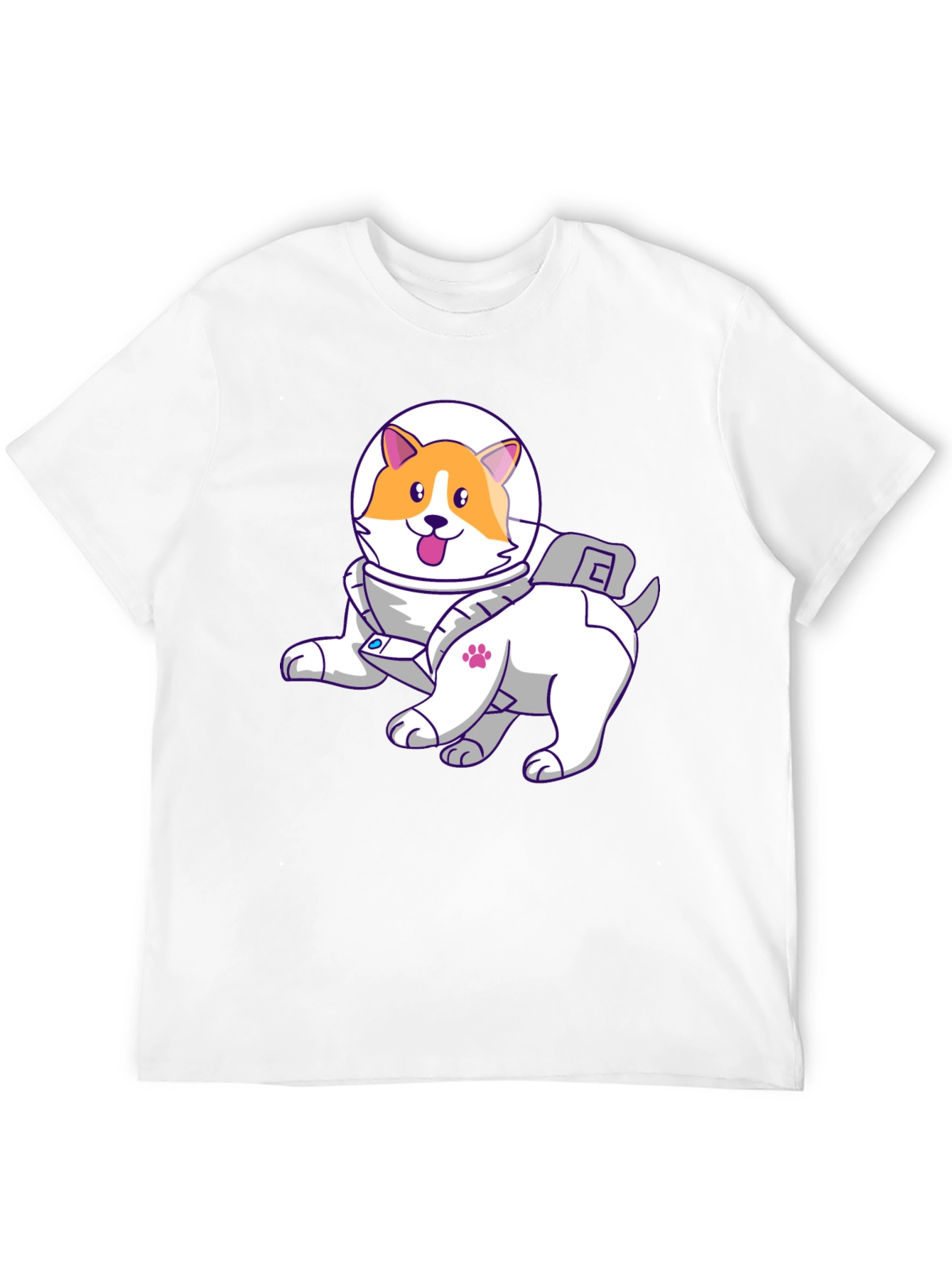 Black Dog Astronaut T-Shirt - Space Pup Tee view 12