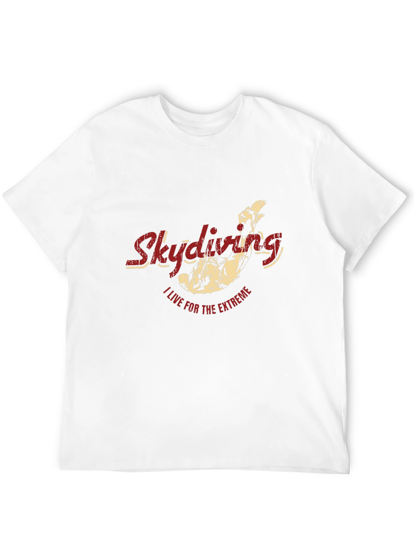 Black Skydiving Extreme Sport Black T-Shirt view 12