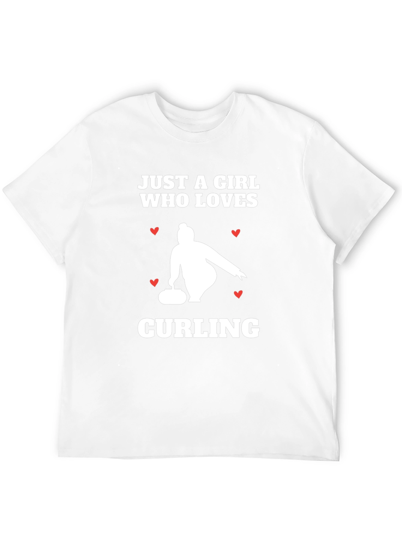 Black Curling Girl T-Shirt - Love of the Game view 12