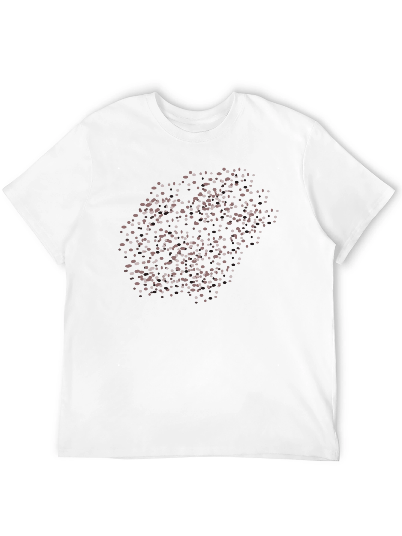 Black Abstract Dots T-Shirt - Modern Graphic Tee view 12