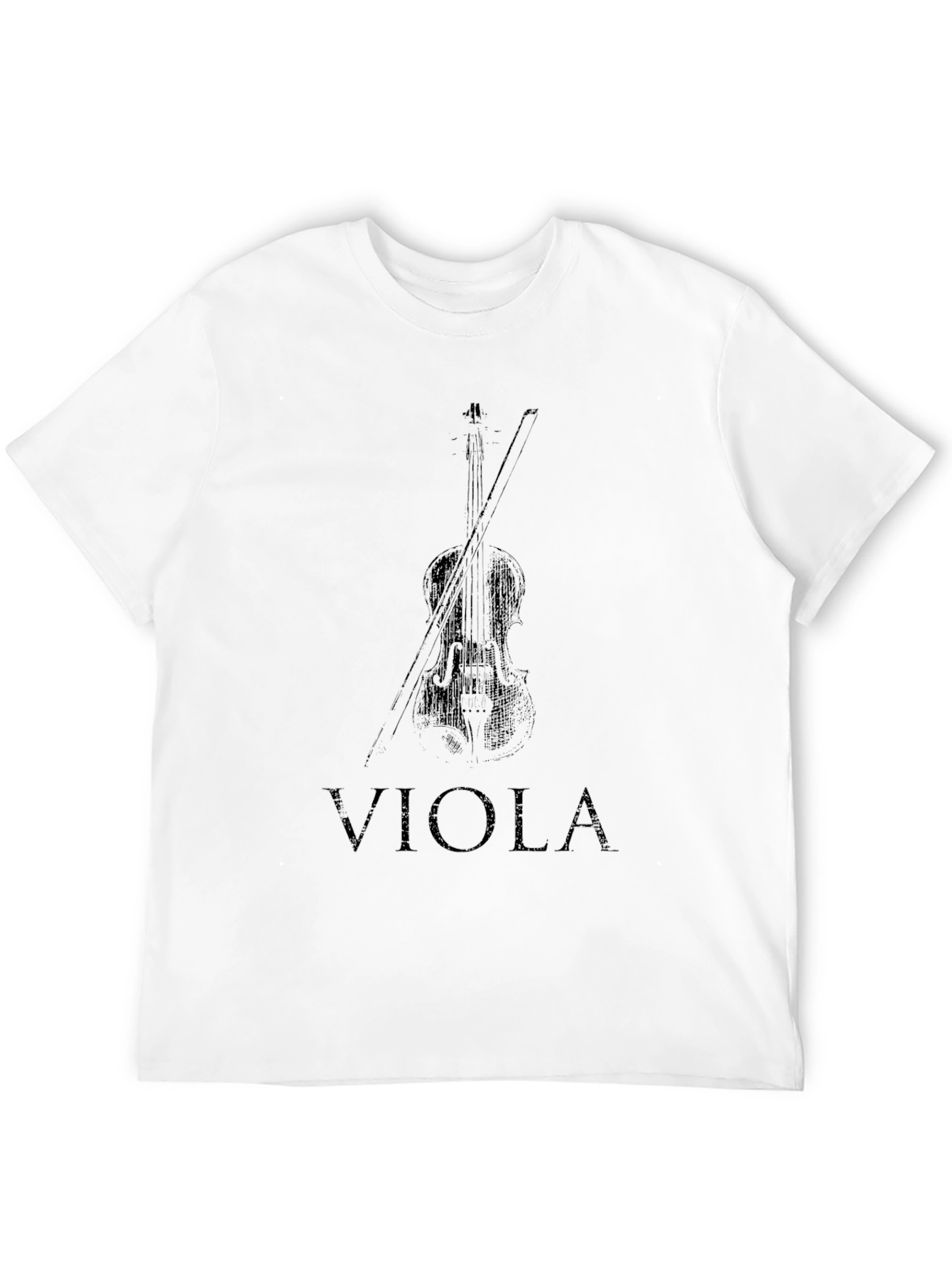 Black Viola T-Shirt: Musical Instrument Tee view 12