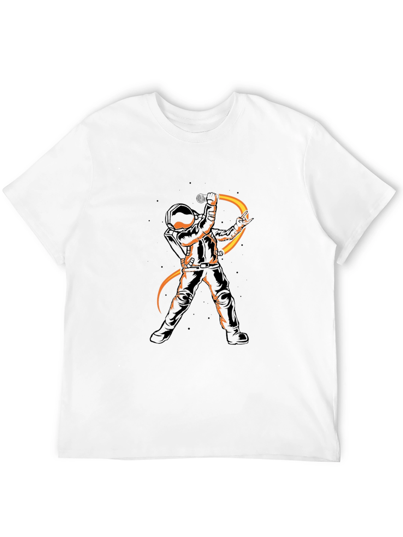 Black Astronaut Graphic Tee - Rock On in Style! view 12