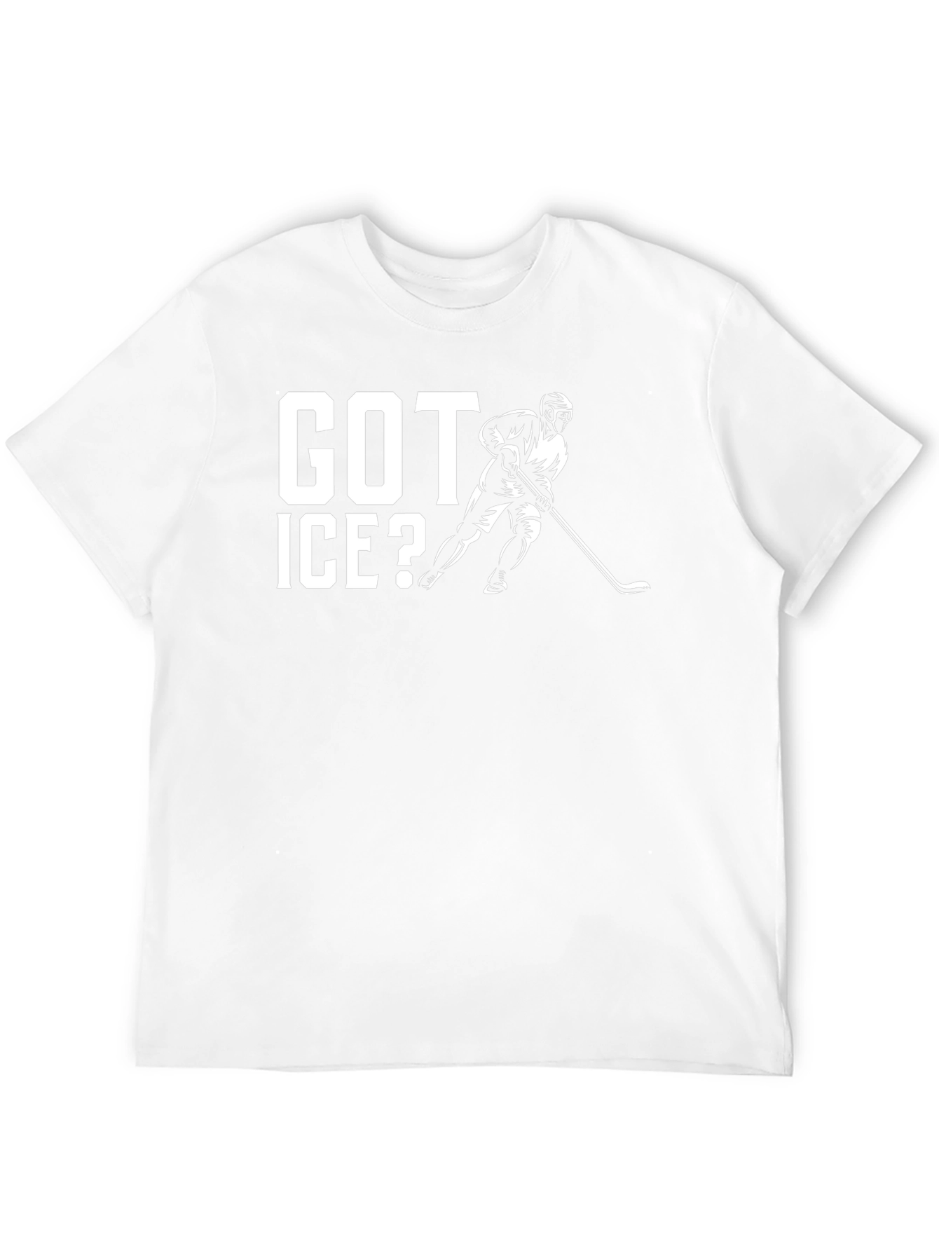 Black Got Ice? Hockey Graphic T-Shirt view 12