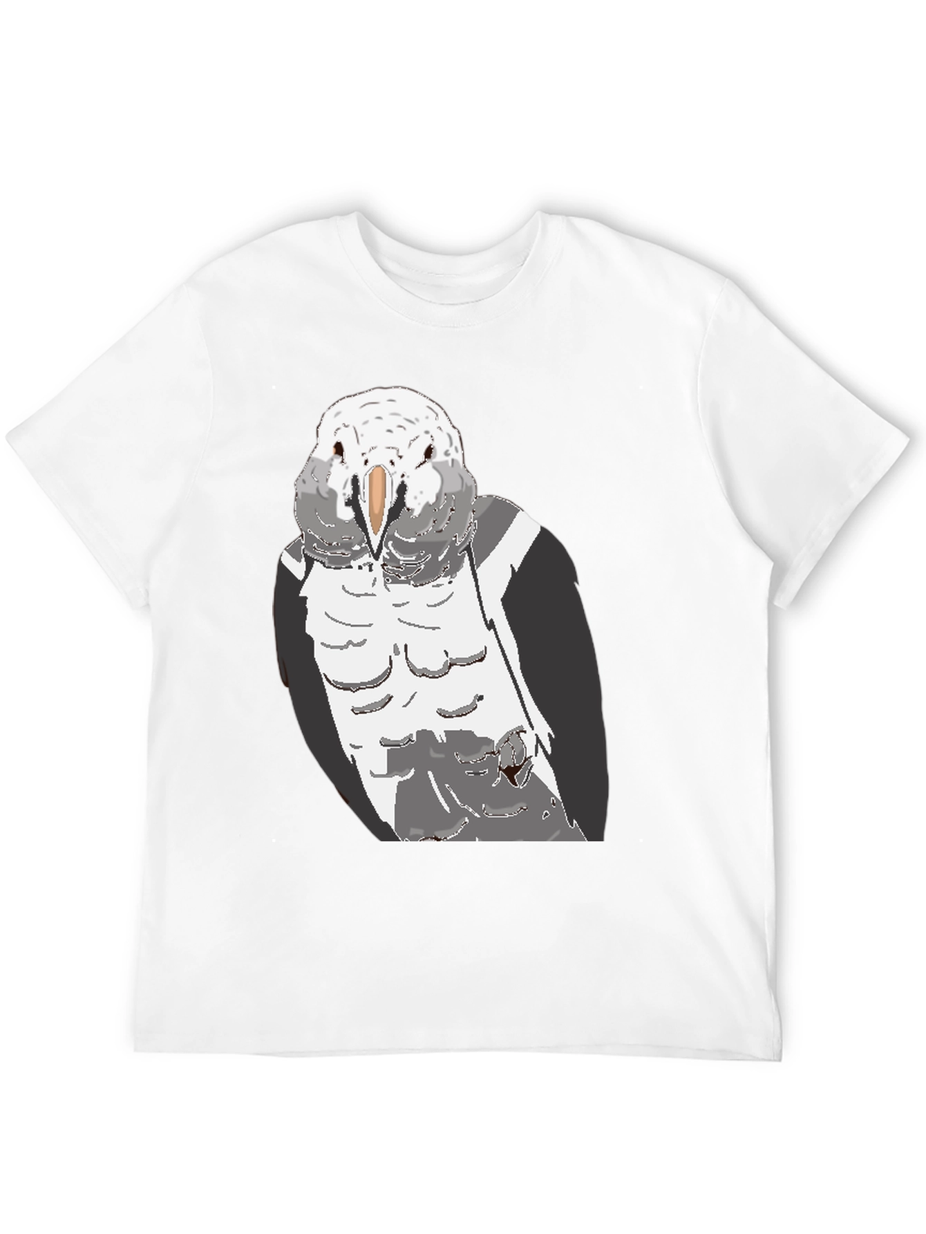 Black Parrot Graphic T-Shirt - Men's Casual Tee view 12