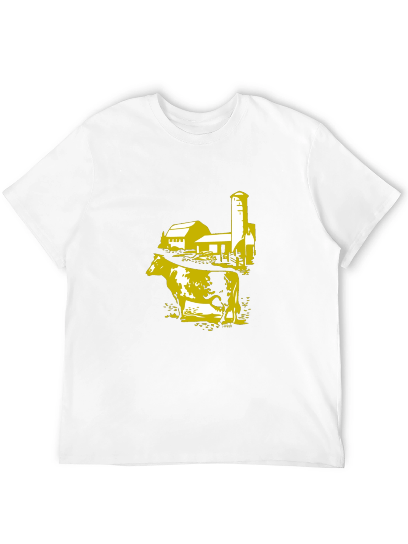 Black Farm Cow Graphic Tee view 12