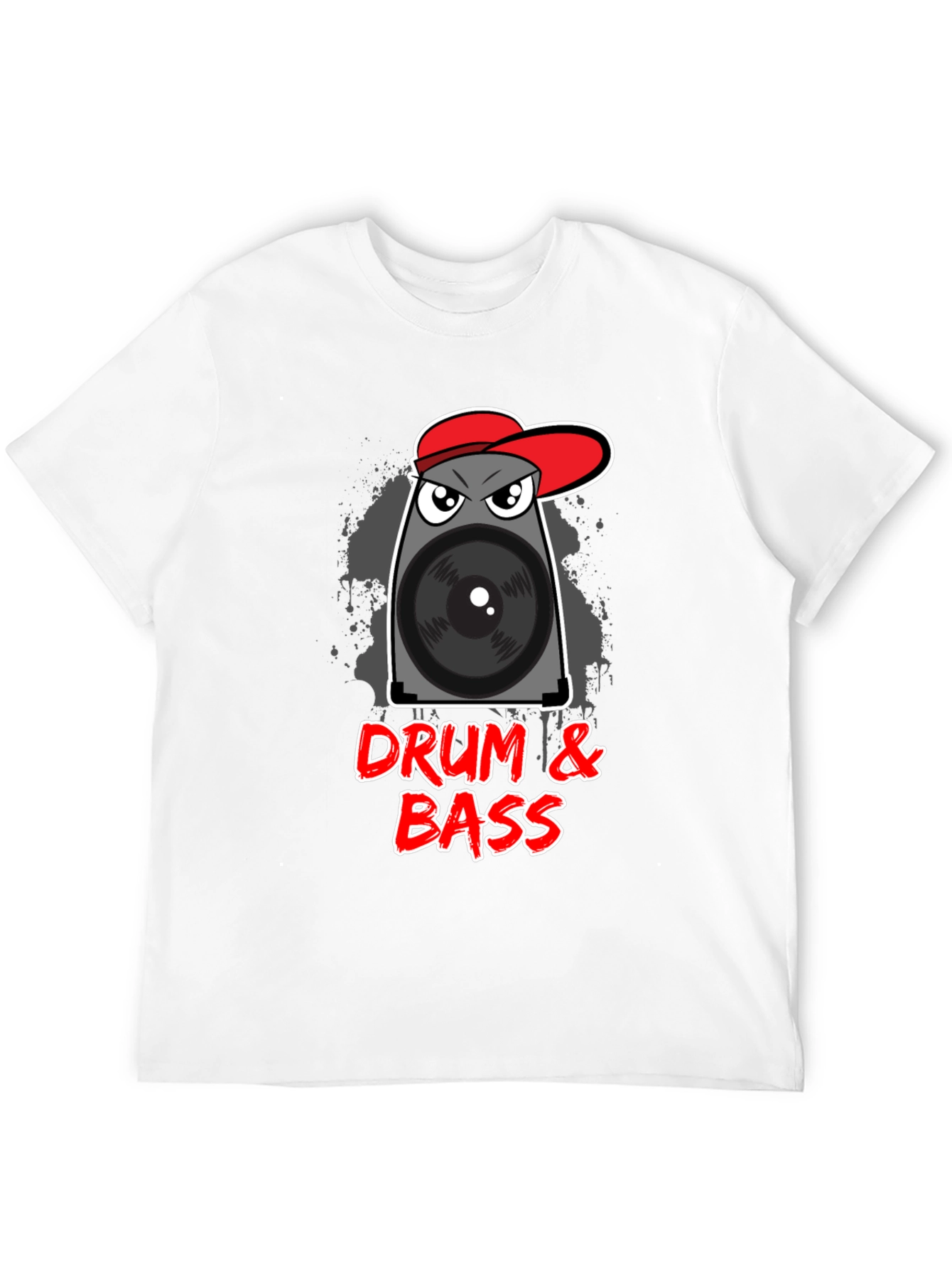 Black Drum & Bass Speaker T-Shirt view 12