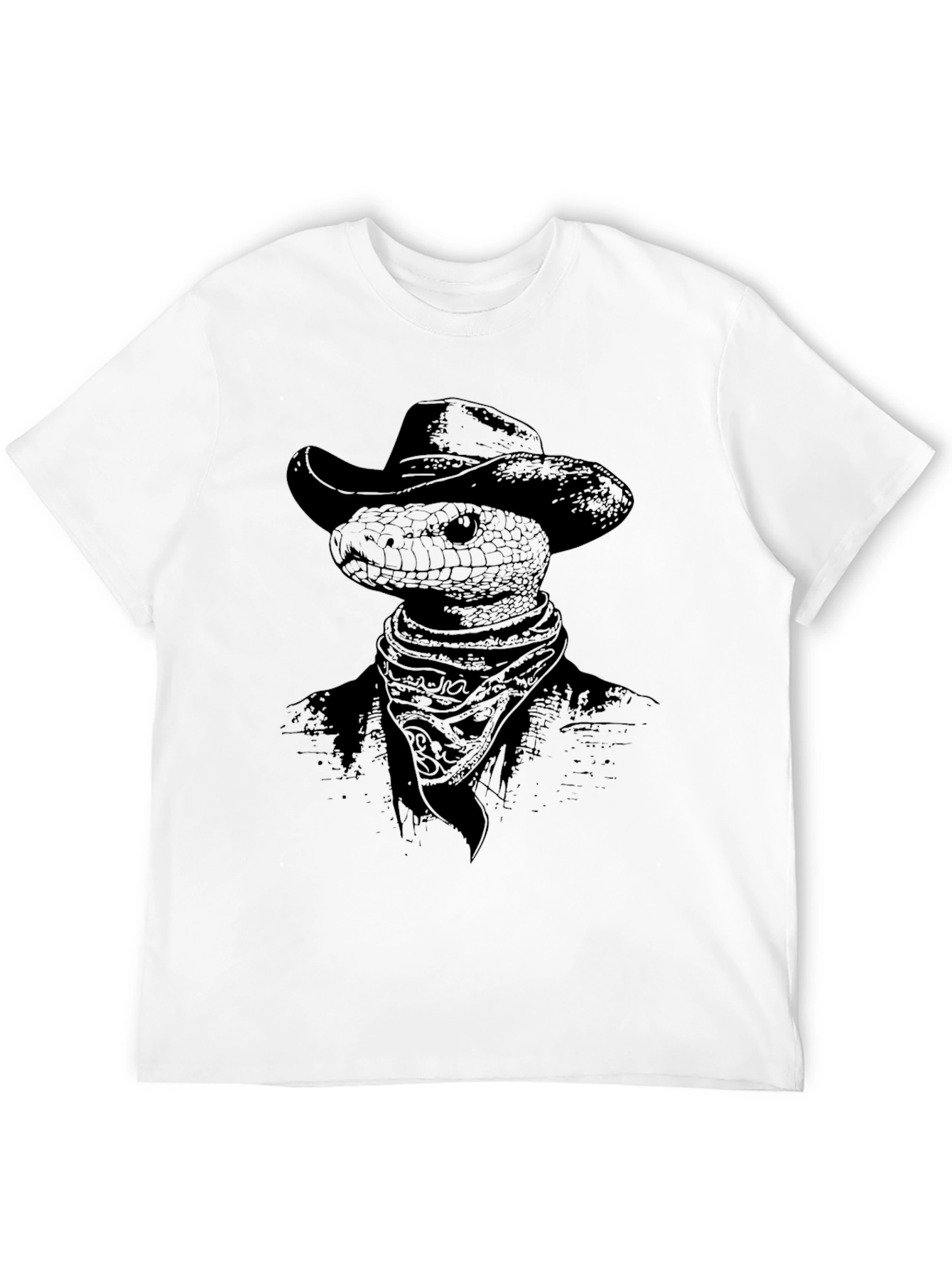 Black Snake Cowboy Graphic Tee - Western Style view 12