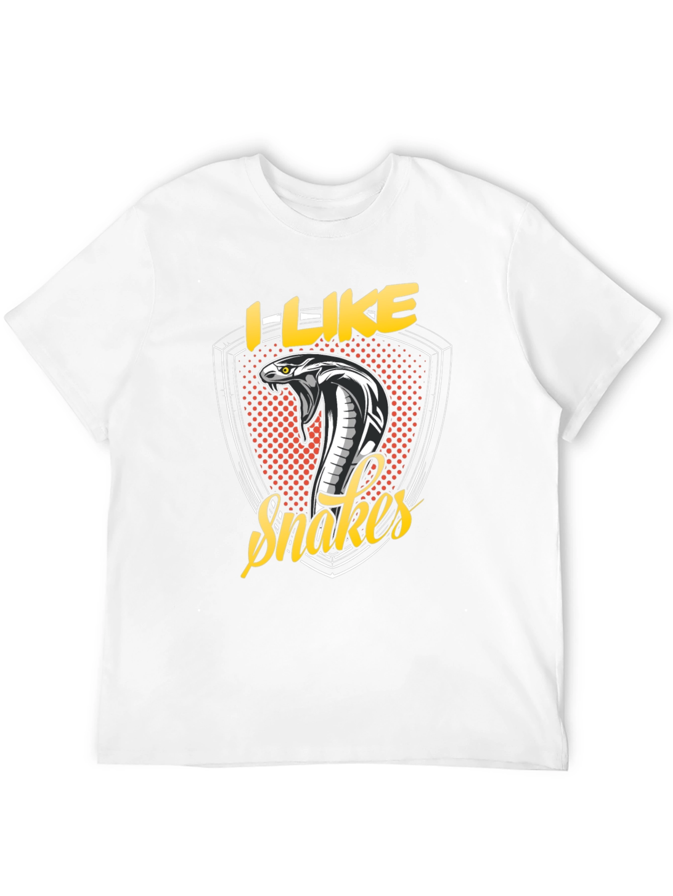 Black I Like Snakes Graphic Tee - Black view 12