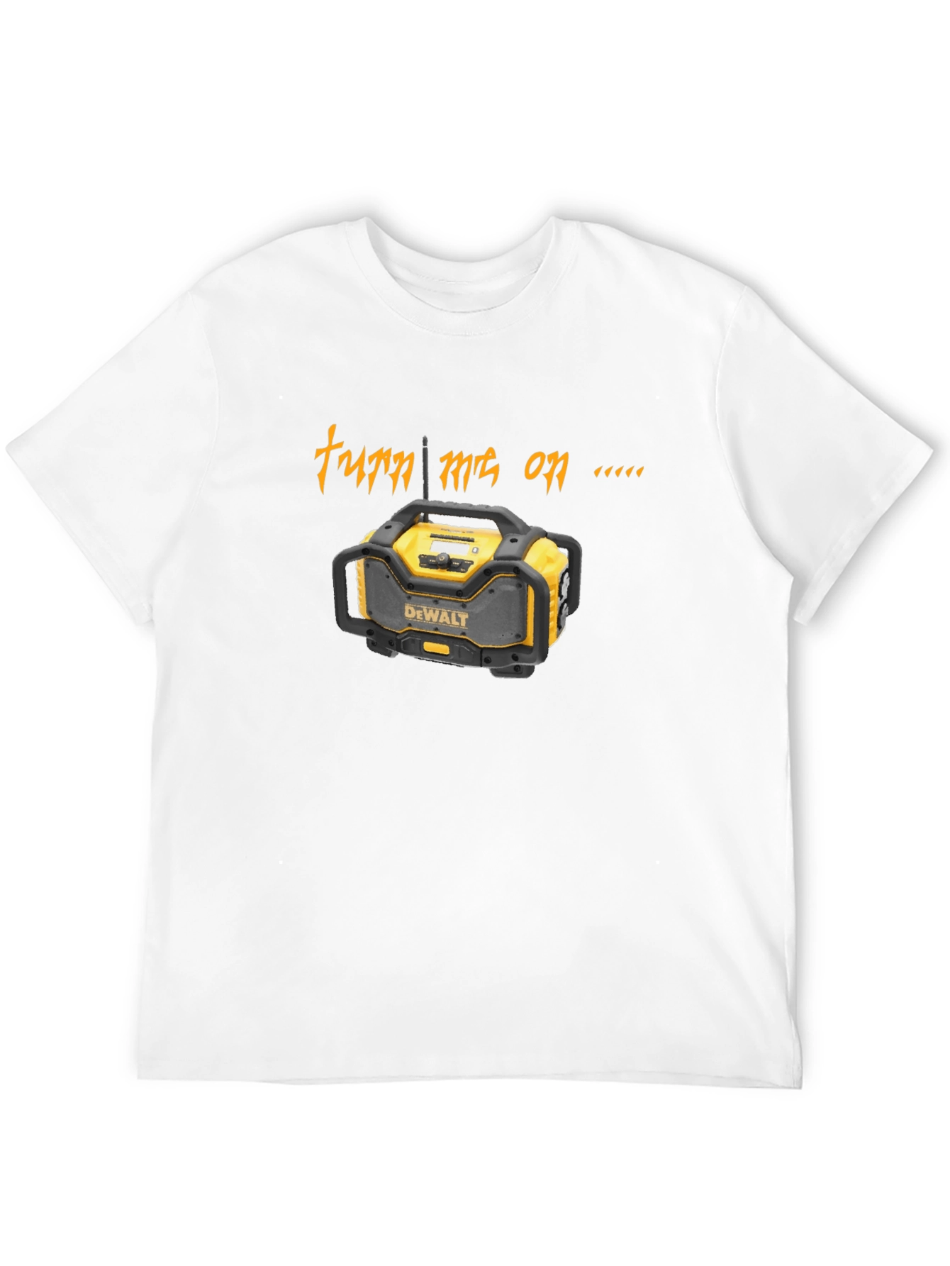 Black Turn Me On Radio Graphic Tee - Novelty Shirt view 12