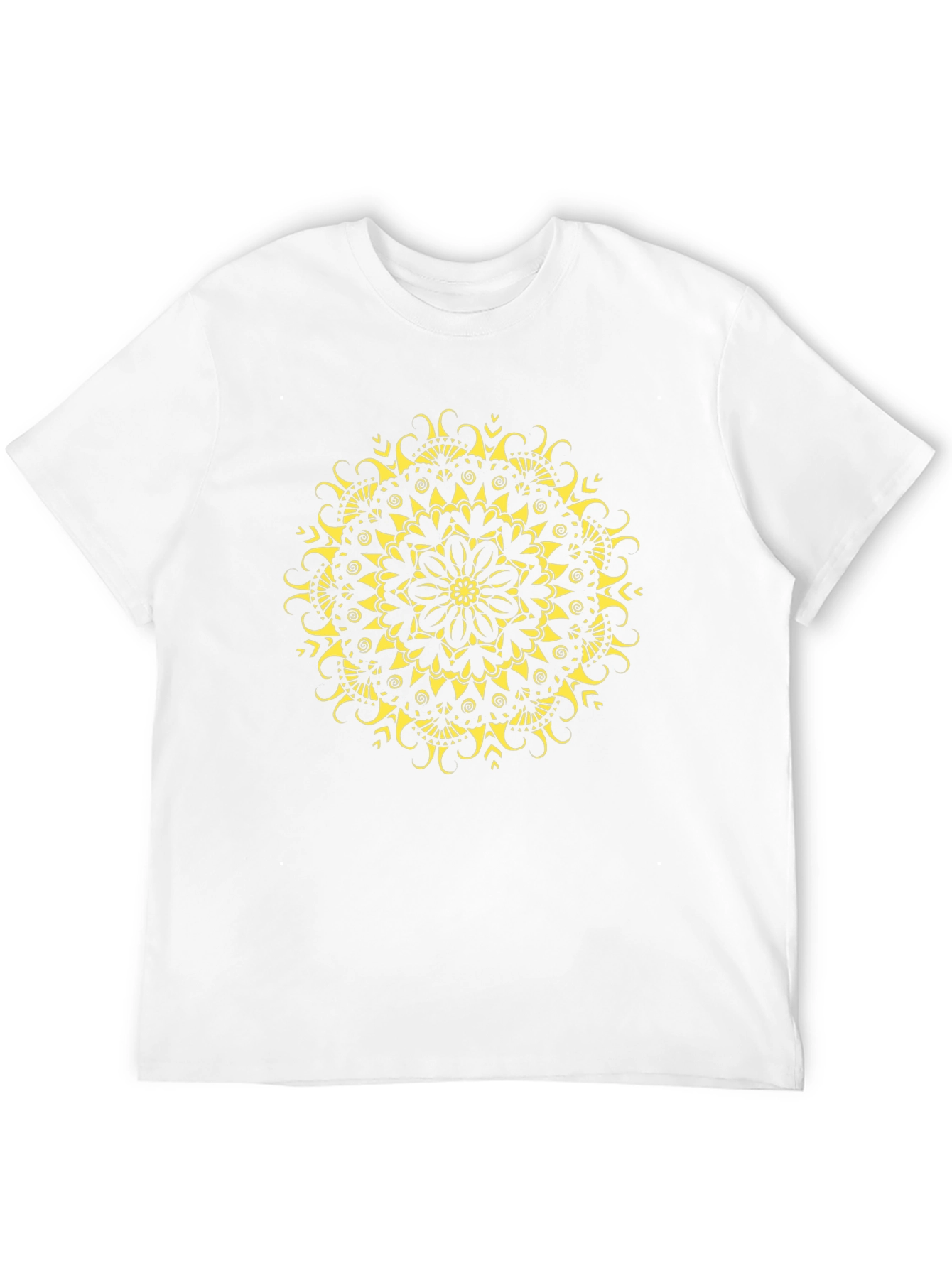 Black Mandala Graphic Black T-Shirt - Unique Design view 12