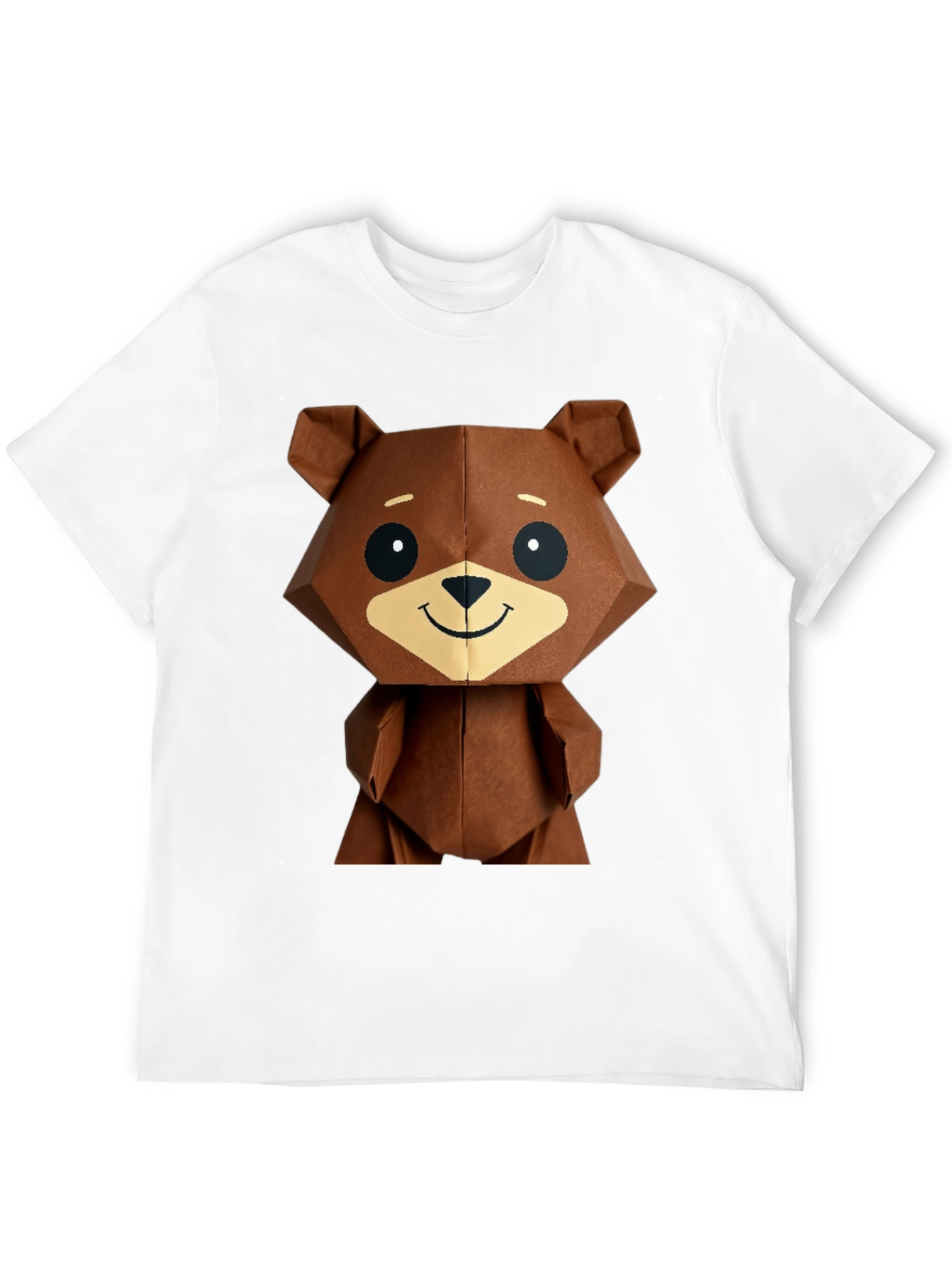 Black Geometric Bear Graphic Tee - Modern Streetwear view 12