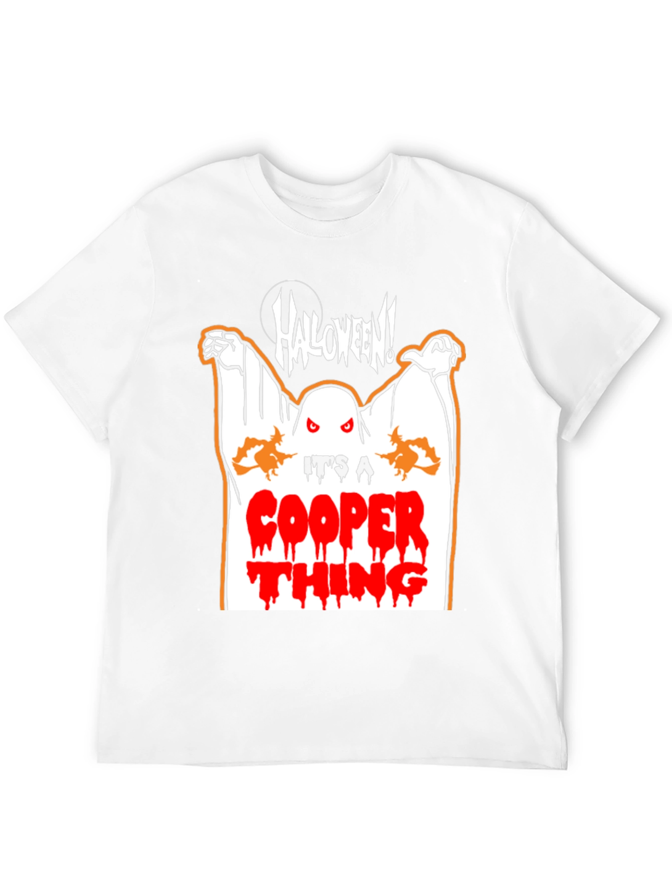 Black Halloween Ghost T-Shirt - It's a Cooper Thing! view 12