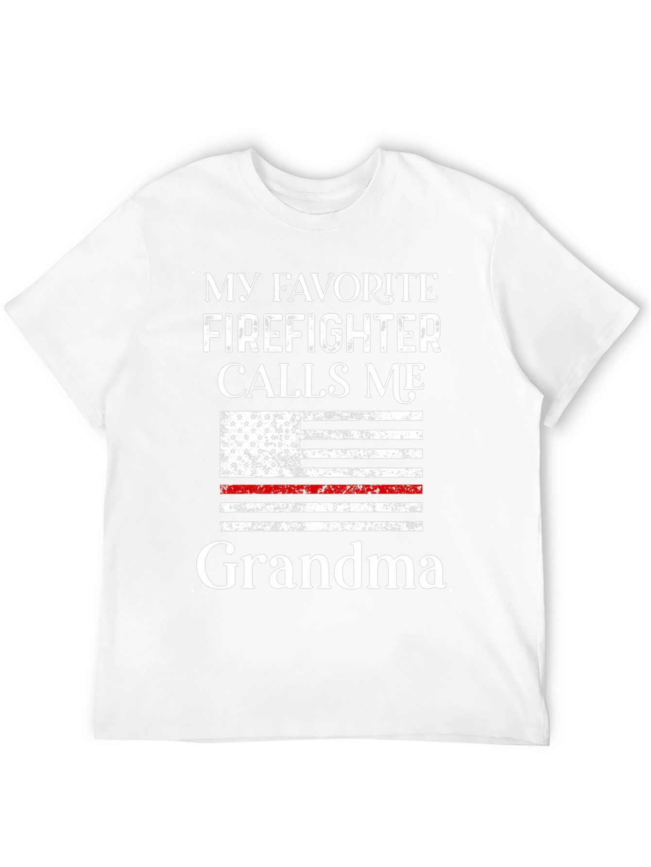 Black Firefighter Grandma Graphic T-Shirt view 12