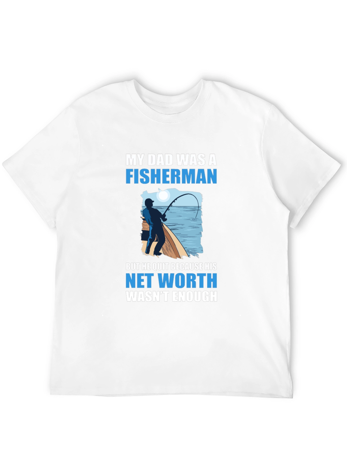 Black Fisherman Dad Joke T-Shirt view 12