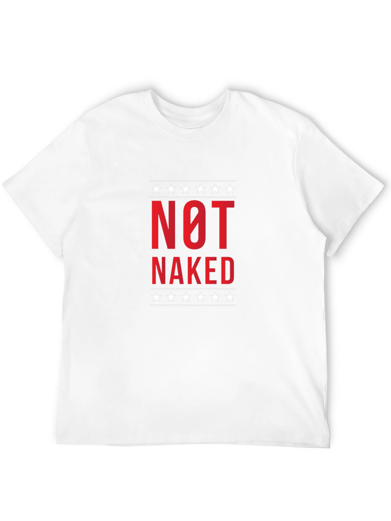 Black "Not Naked" Graphic T-Shirt view 12