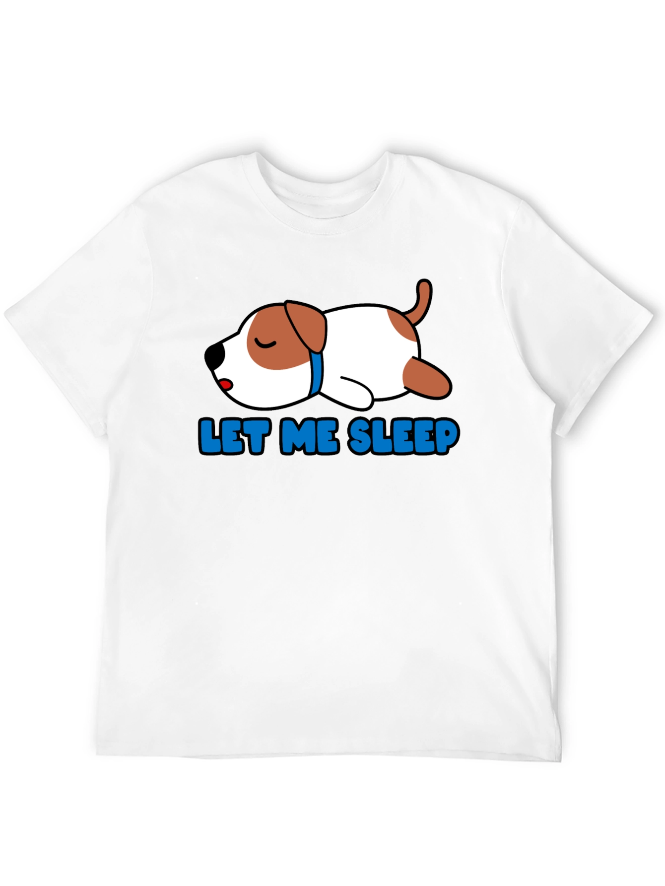 Black Let Me Sleep Dog T-Shirt view 12