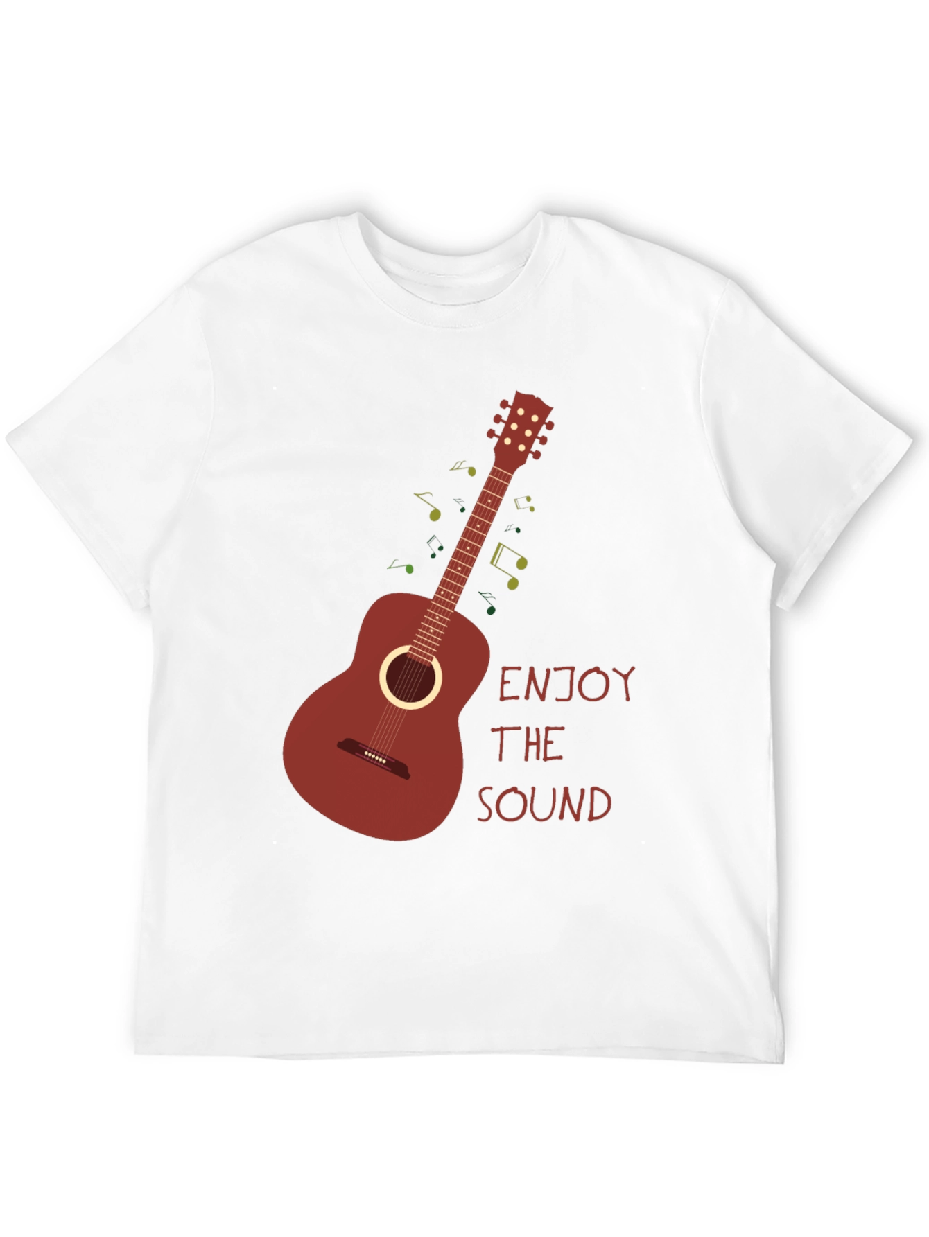 Black Enjoy The Sound T-Shirt - Guitar Graphic Tee view 12