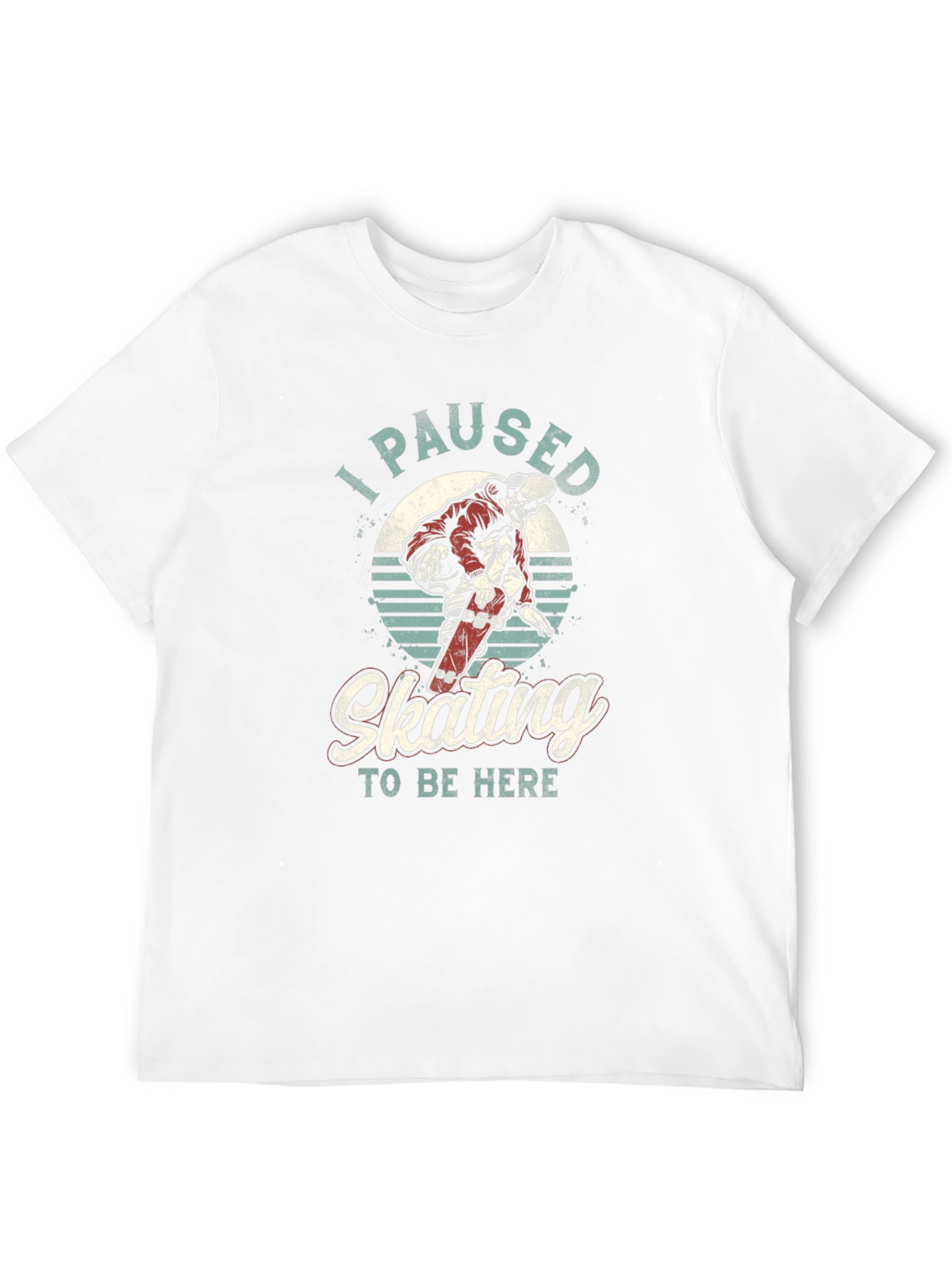 Black I Paused Skating T-Shirt view 12