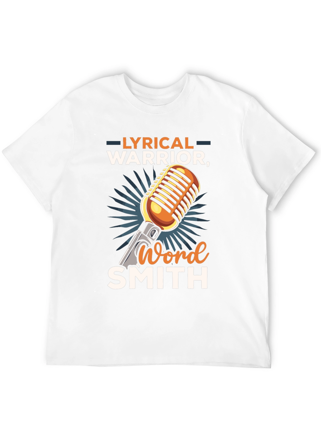 Black Lyrical Warrior Word Smith Graphic T-Shirt view 12