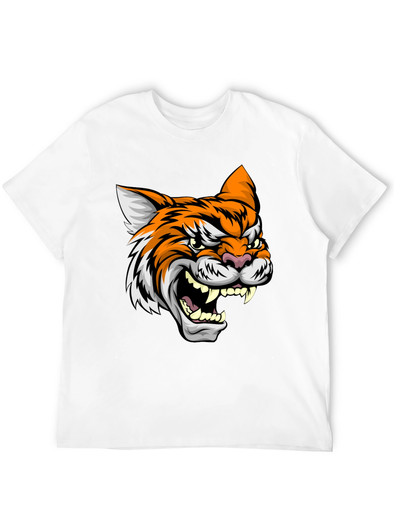 Black Tiger Graphic Black T-Shirt view 12