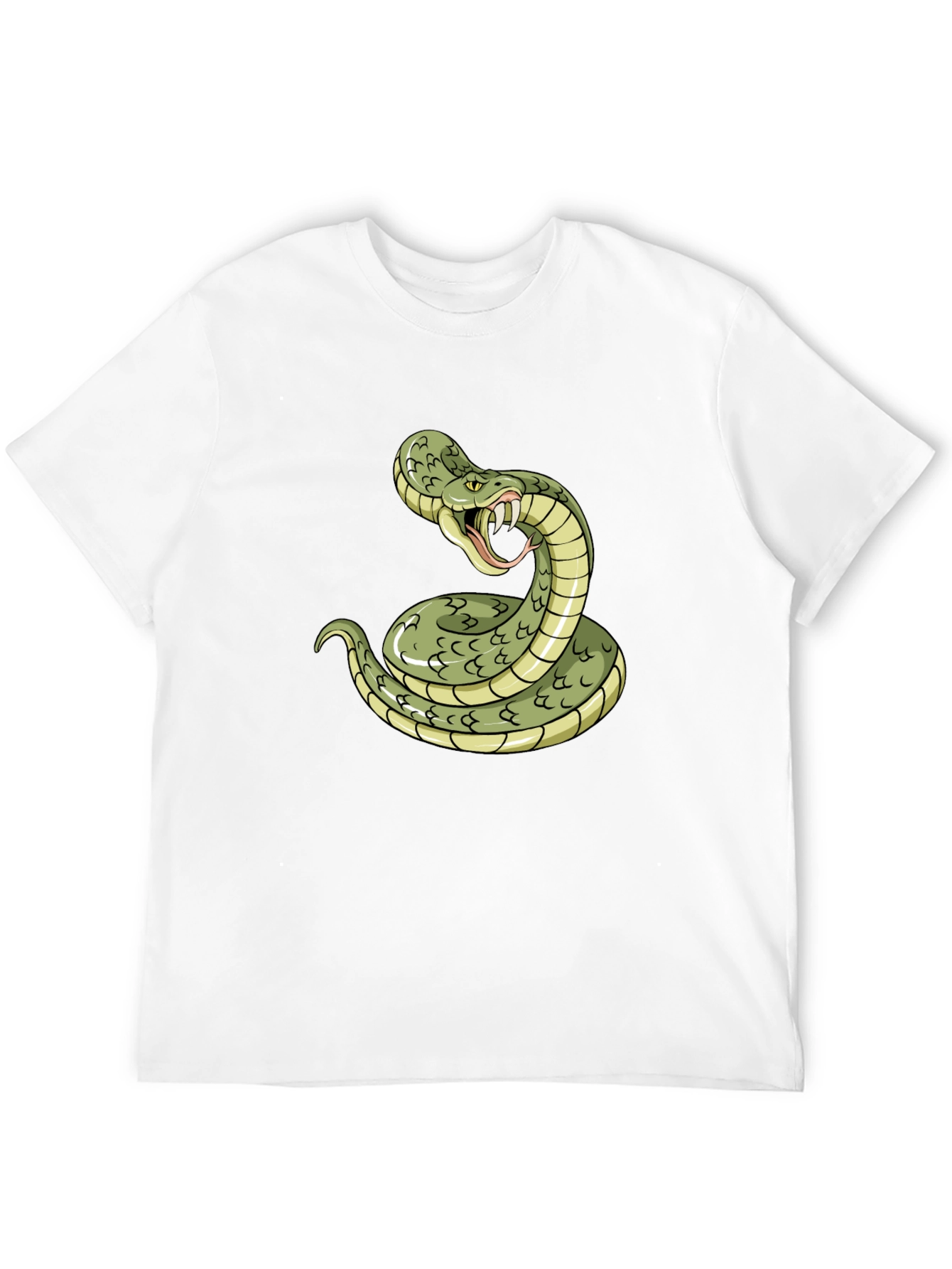 Black Snake Graphic Tee - Black Cotton T-Shirt view 12