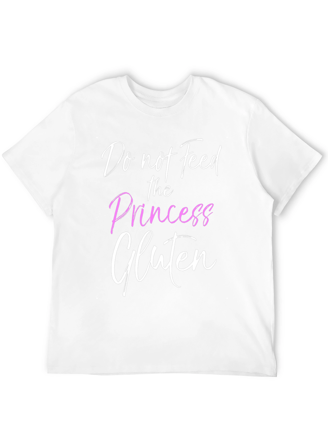 Black Do Not Feed the Princess Gluten T-Shirt view 12