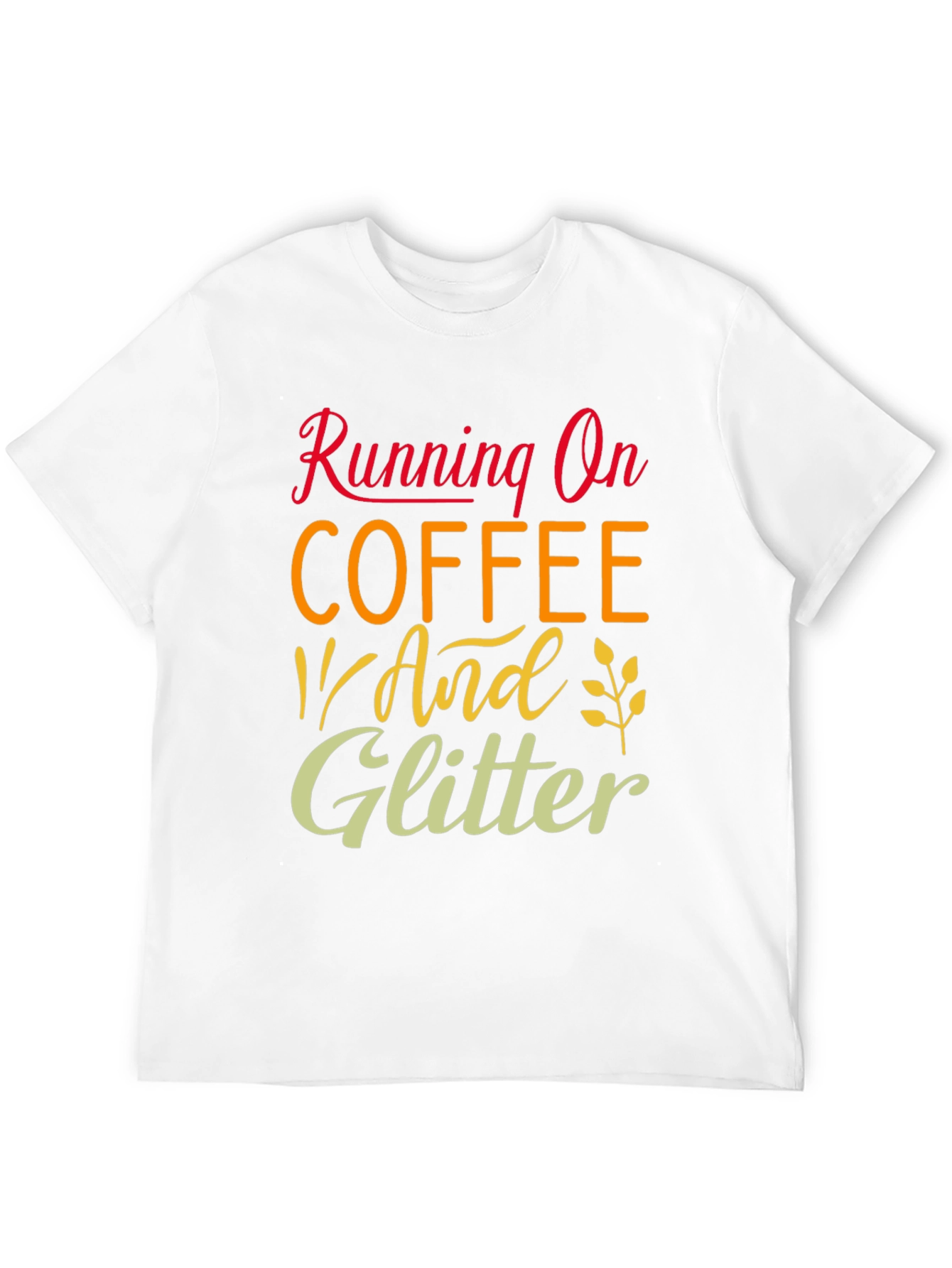 Black Running on Coffee and Glitter T-Shirt view 12