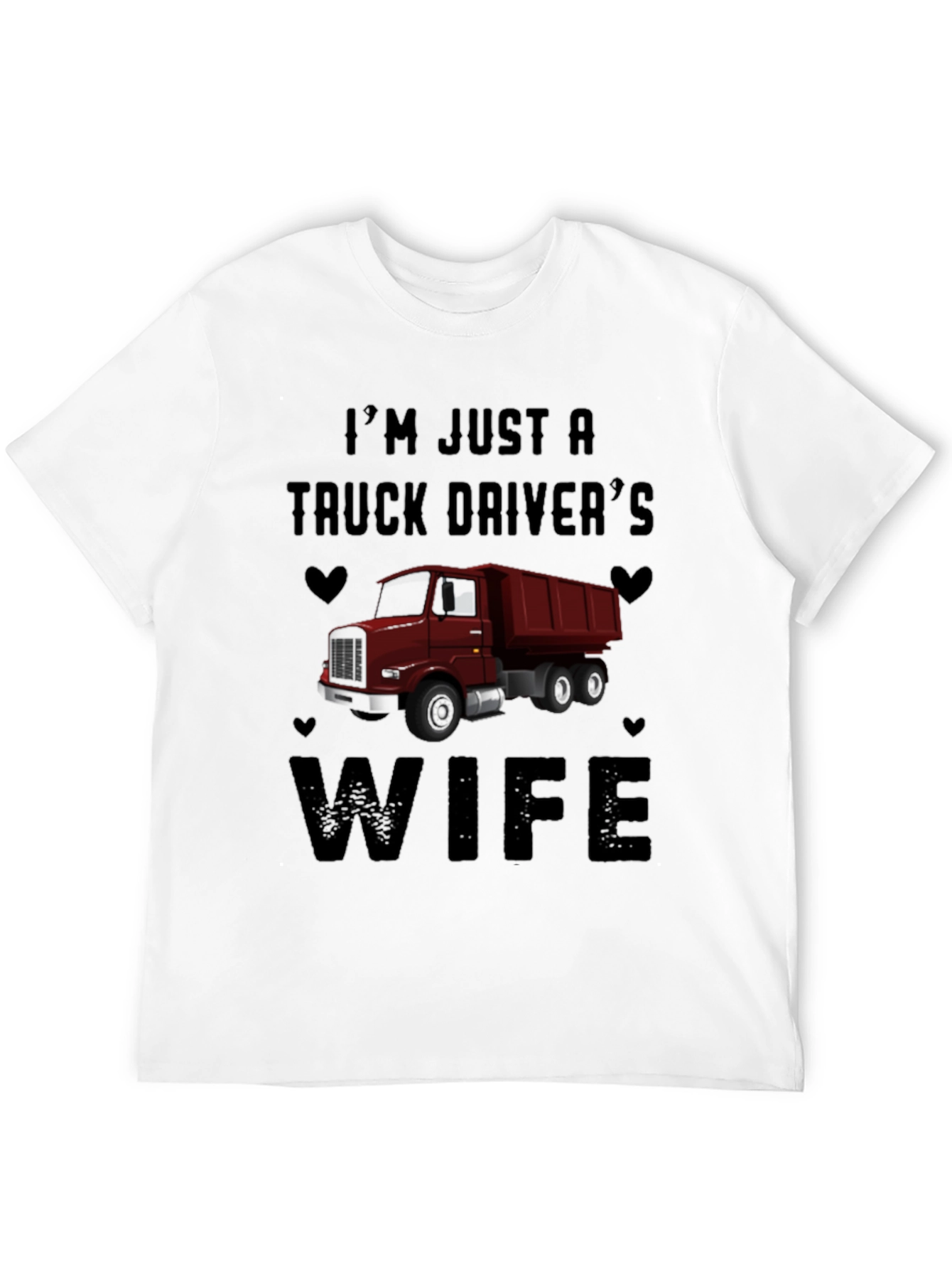 Black Truck Driver's Wife Graphic Tee view 12