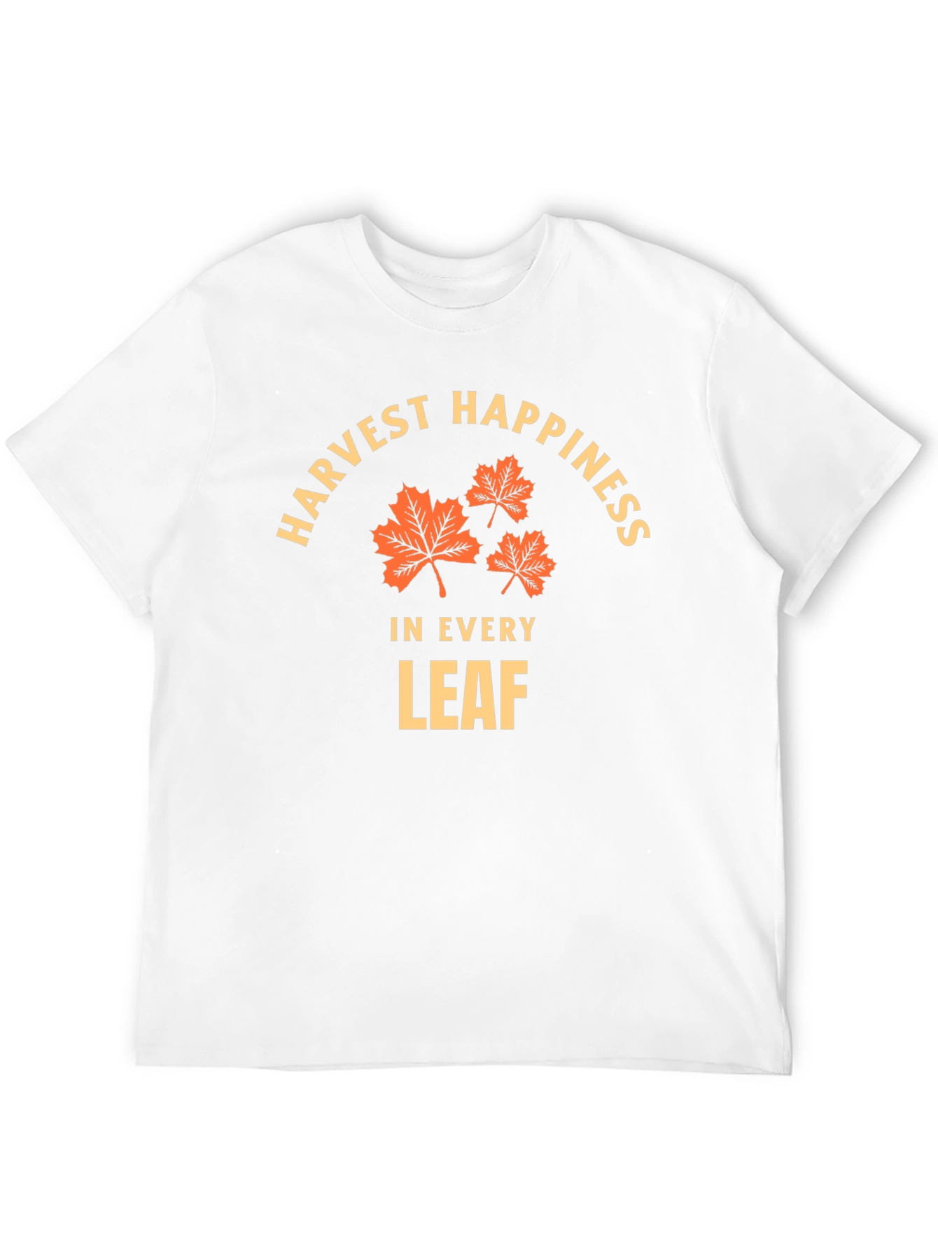 Harvest Happiness T-Shirt - Fall Leaves Design - 12