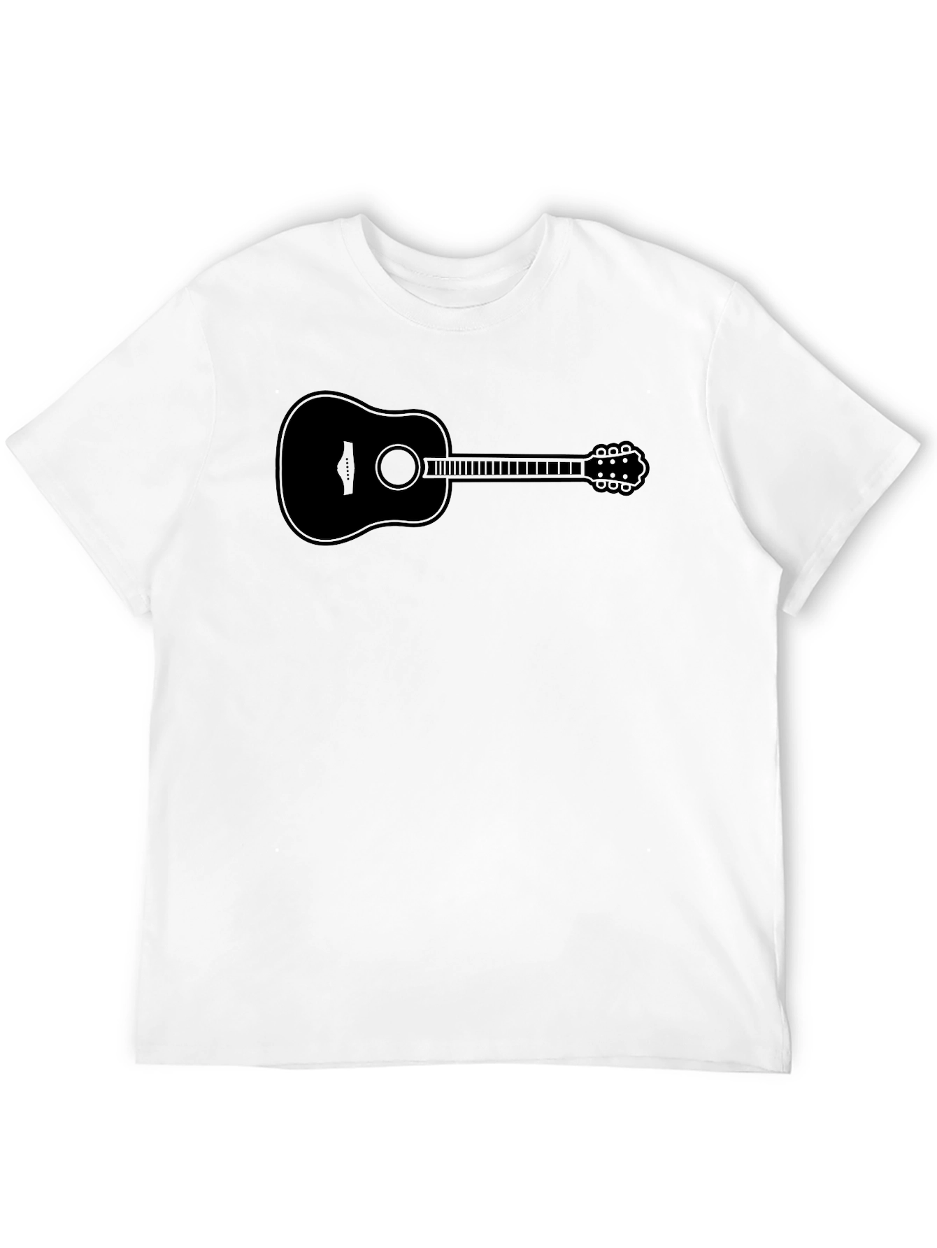 Black Guitar Graphic Tee - Classic Black T-Shirt view 12