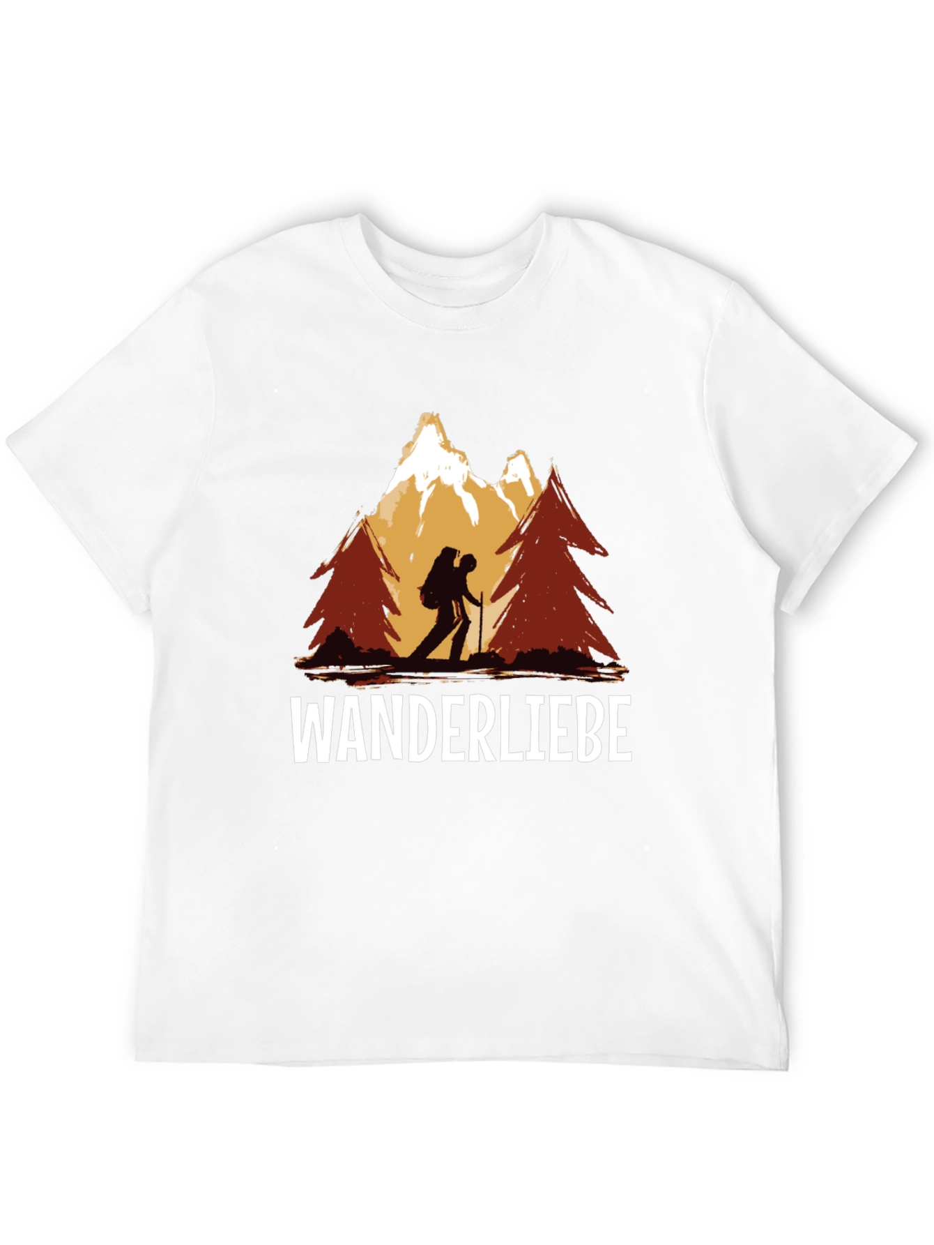 Black Wanderliebe Hiking T-Shirt - Mountain Adventure view 12