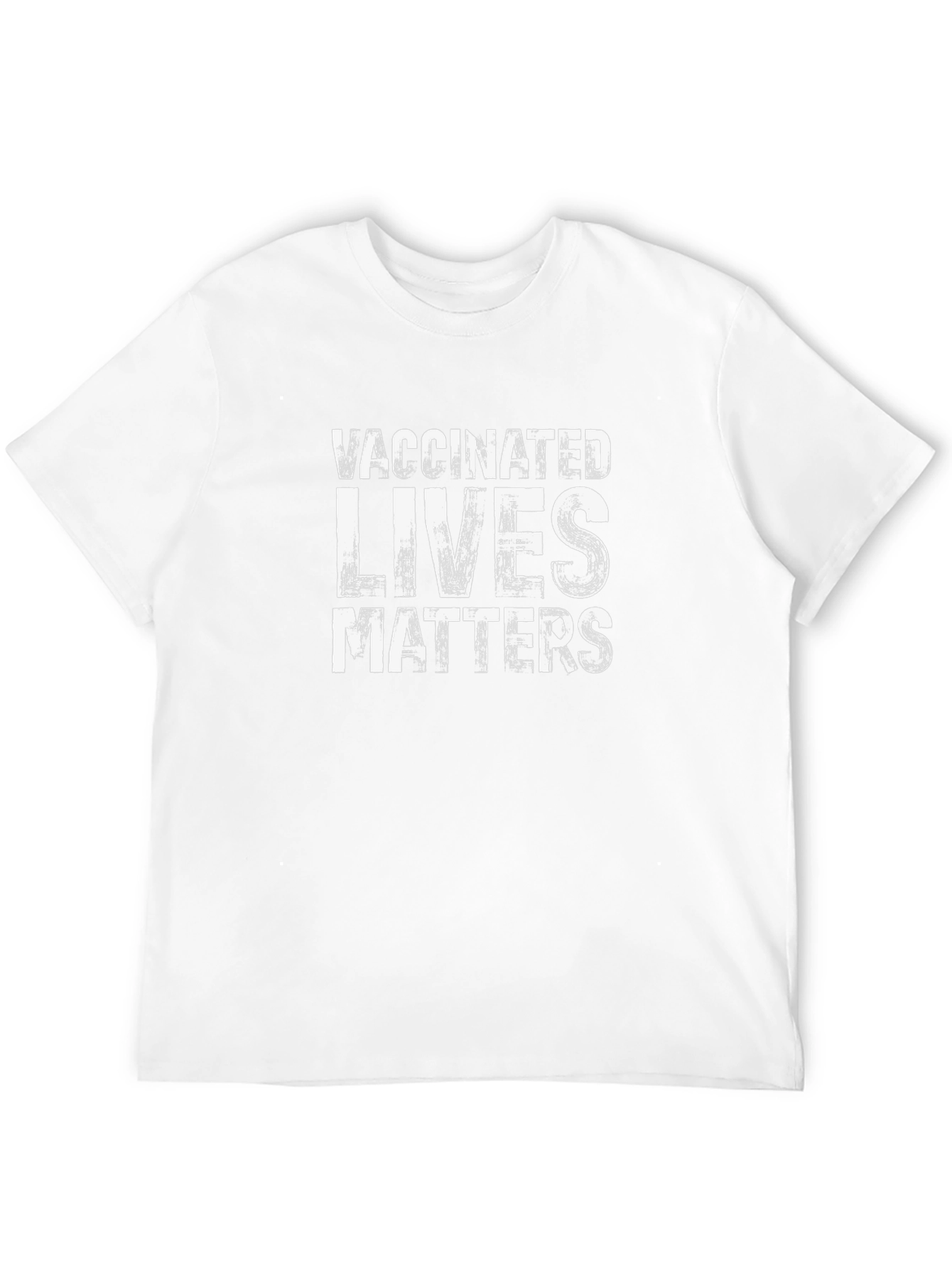 Black Vaccinated Lives Matter Graphic Tee - Black view 12