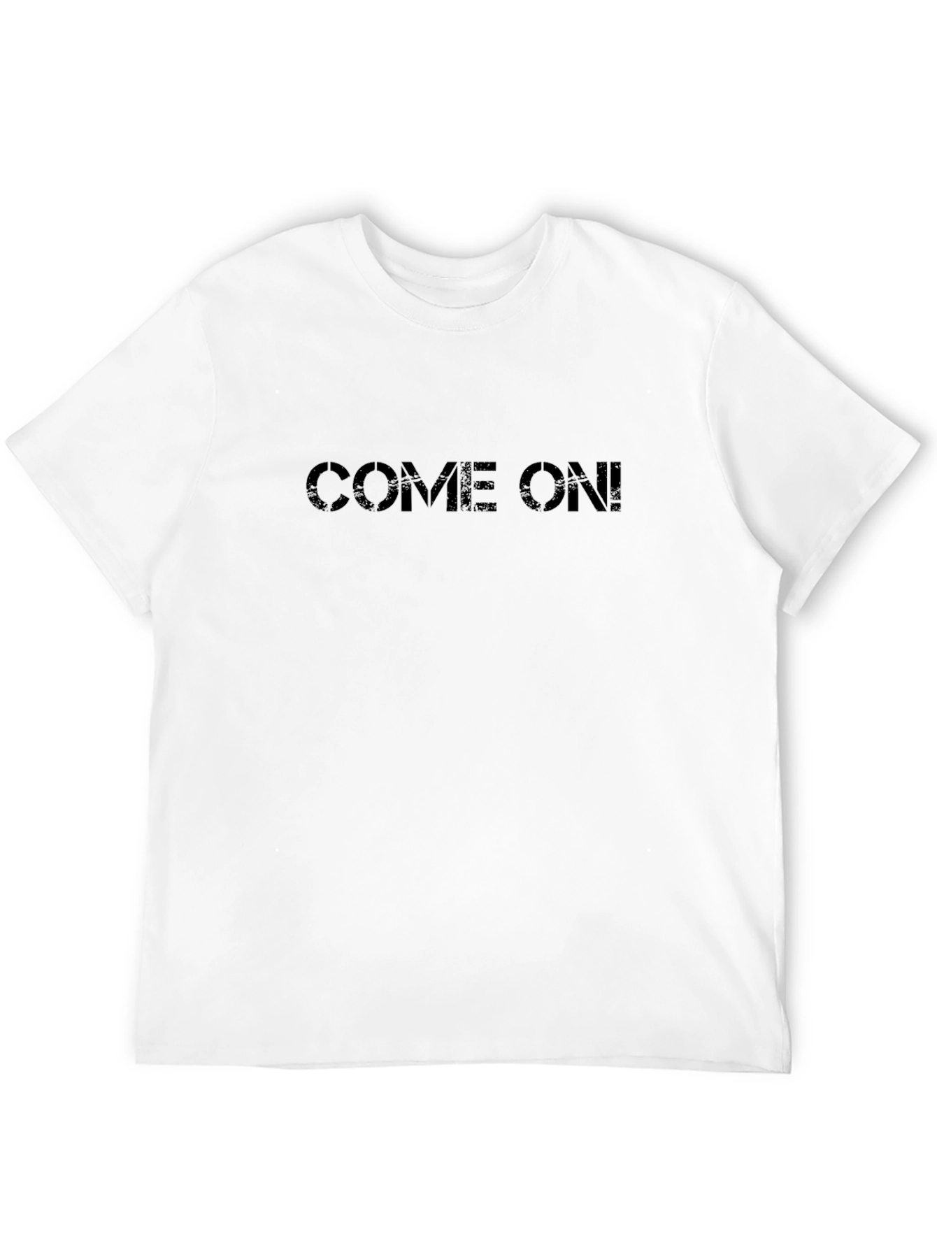 Black Come On! Graphic T-Shirt - Black Casual Tee view 12