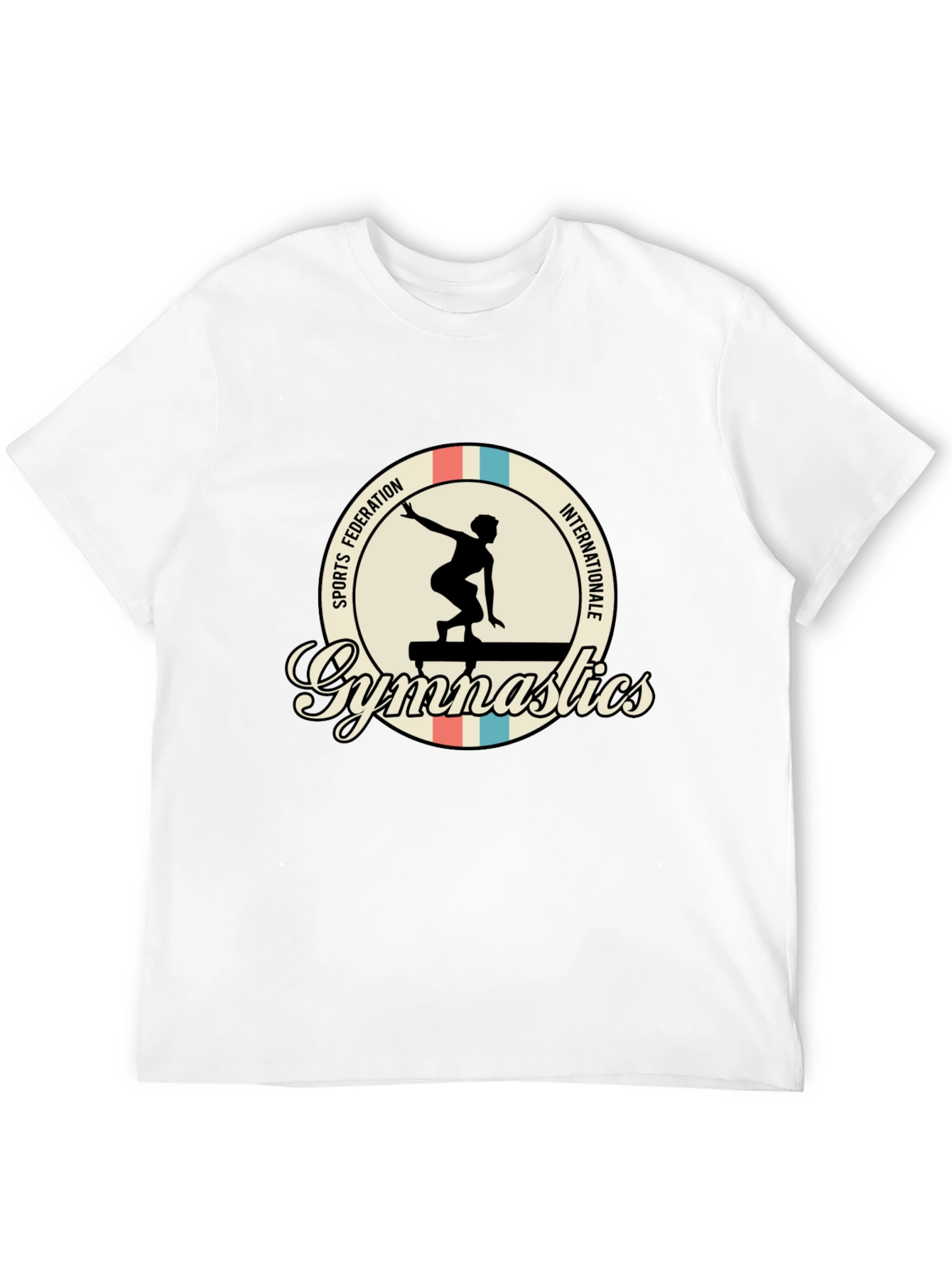 Black Gymnastics T-Shirt: Sports Federation Internationale view 12