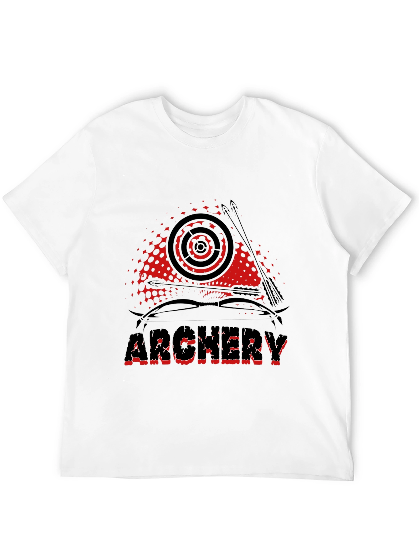 Black Archery Graphic Tee - Black Cotton Casual T-Shirt view 12