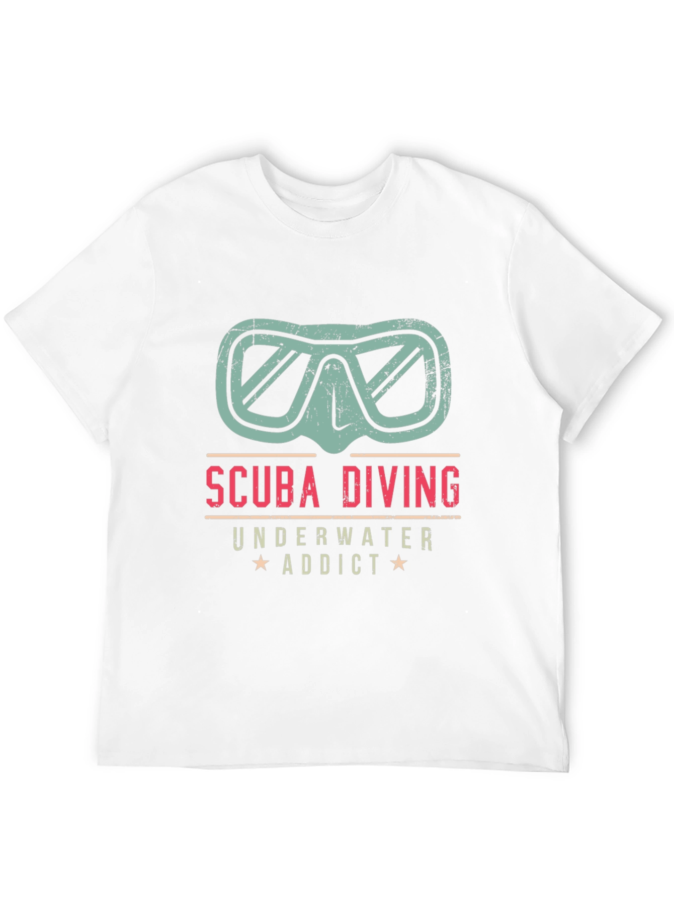 Black Scuba Diving Underwater Addict T-Shirt view 12