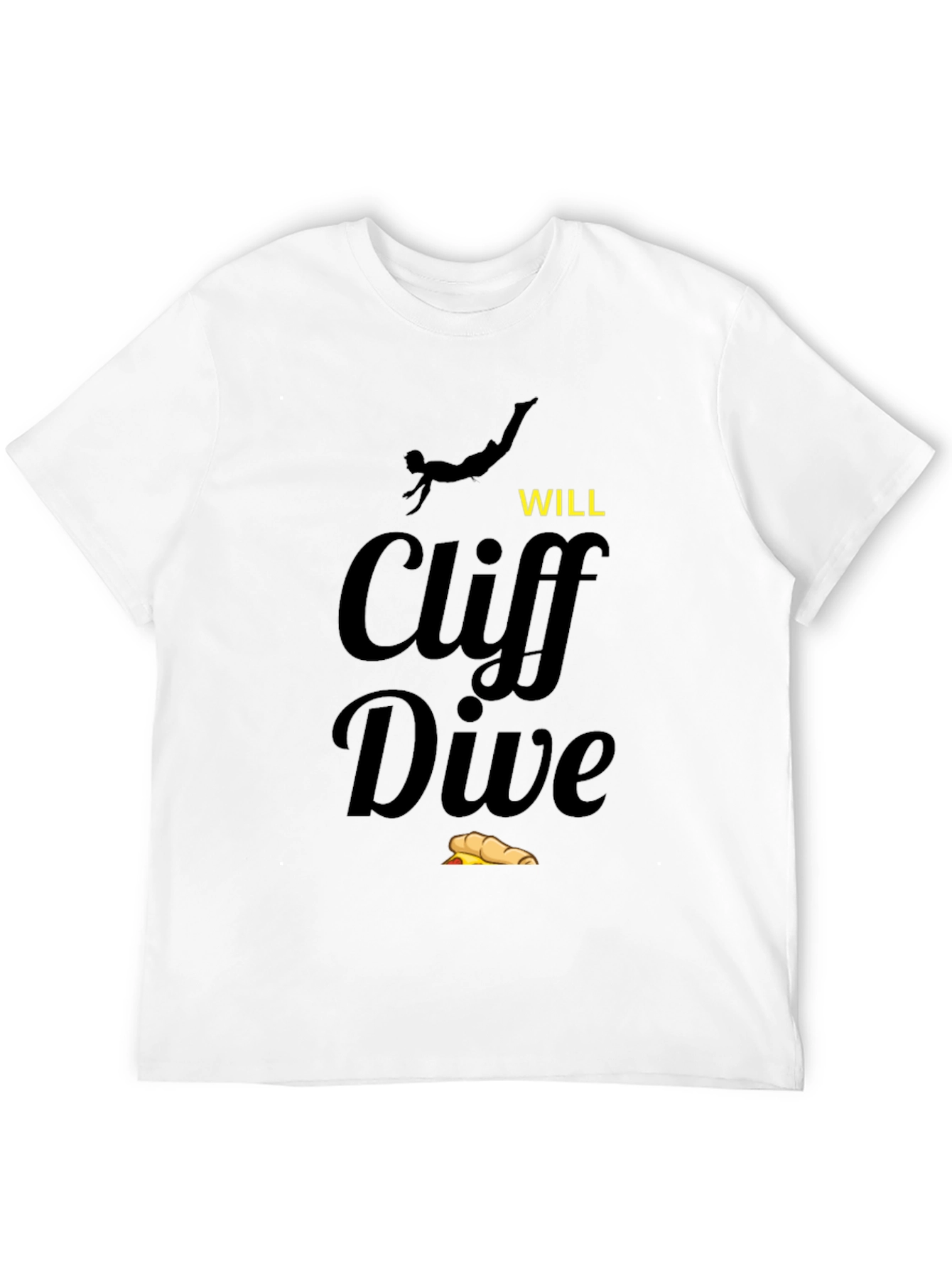 Black Cliff Dive T-Shirt - Novelty Humor Tee view 12