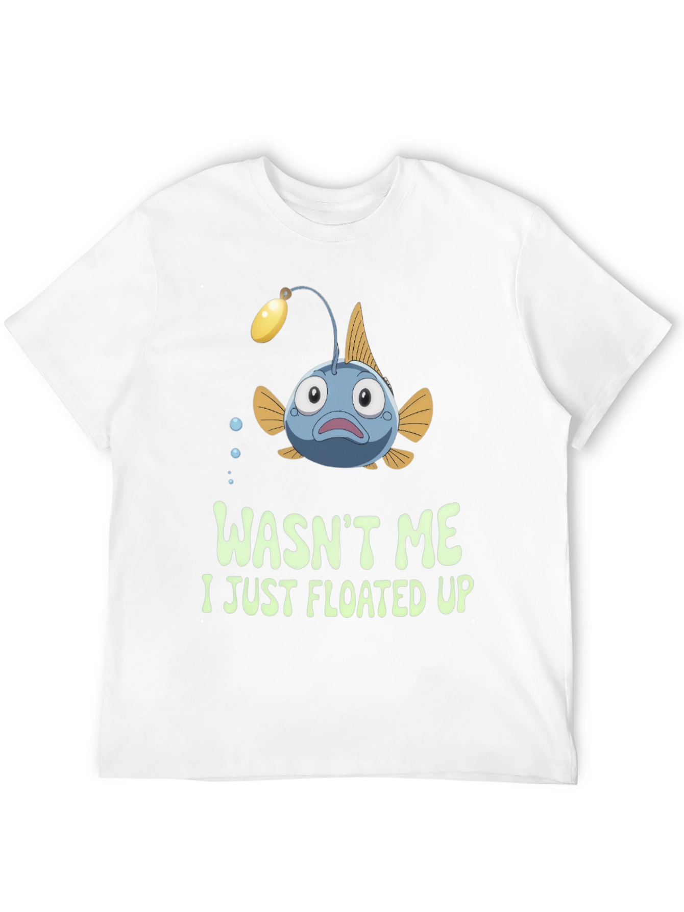 Black Funny Anglerfish T-Shirt - Wasn't Me view 12