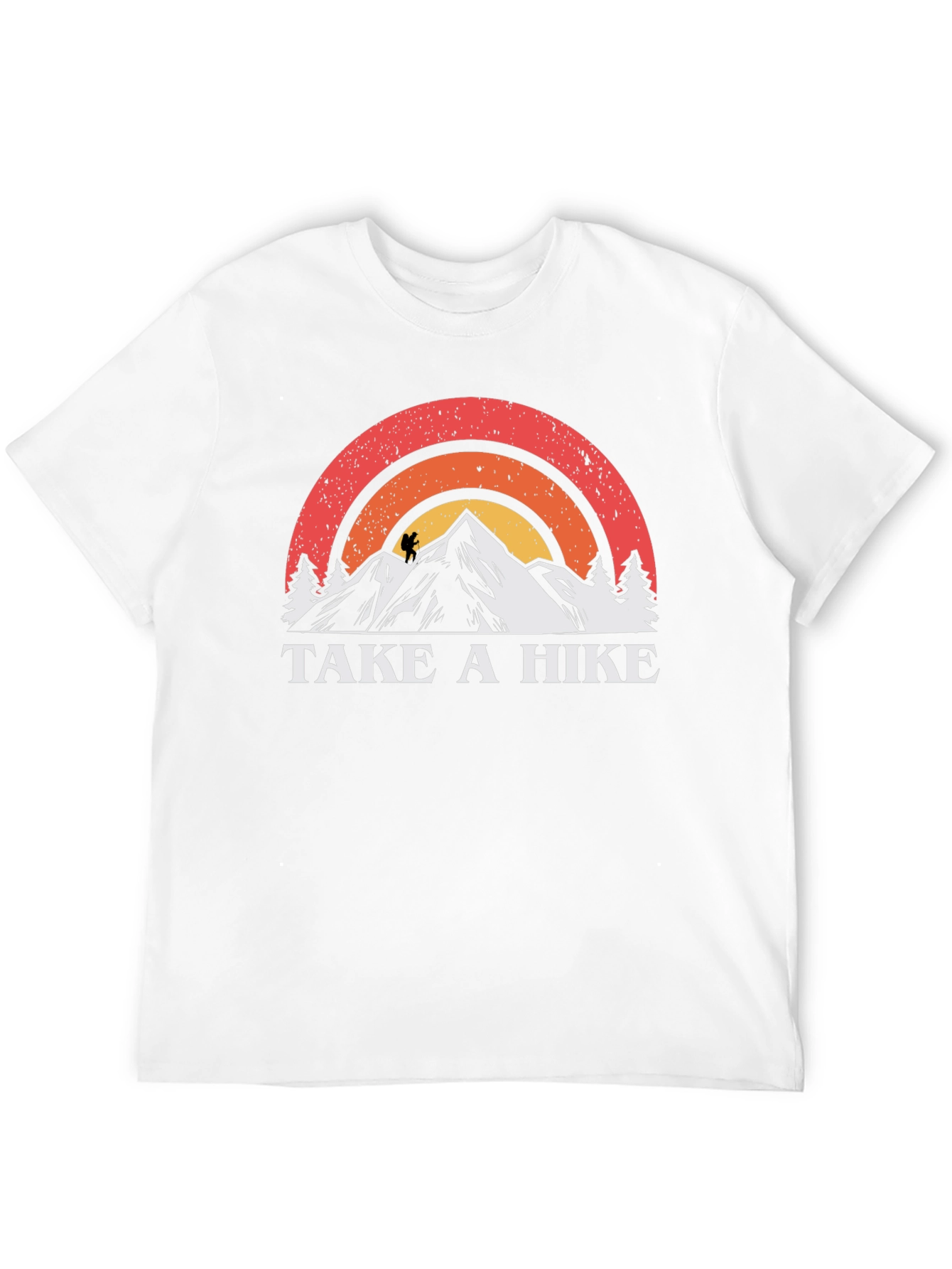 Black Take a Hike T-Shirt - Vintage Mountain Design view 12