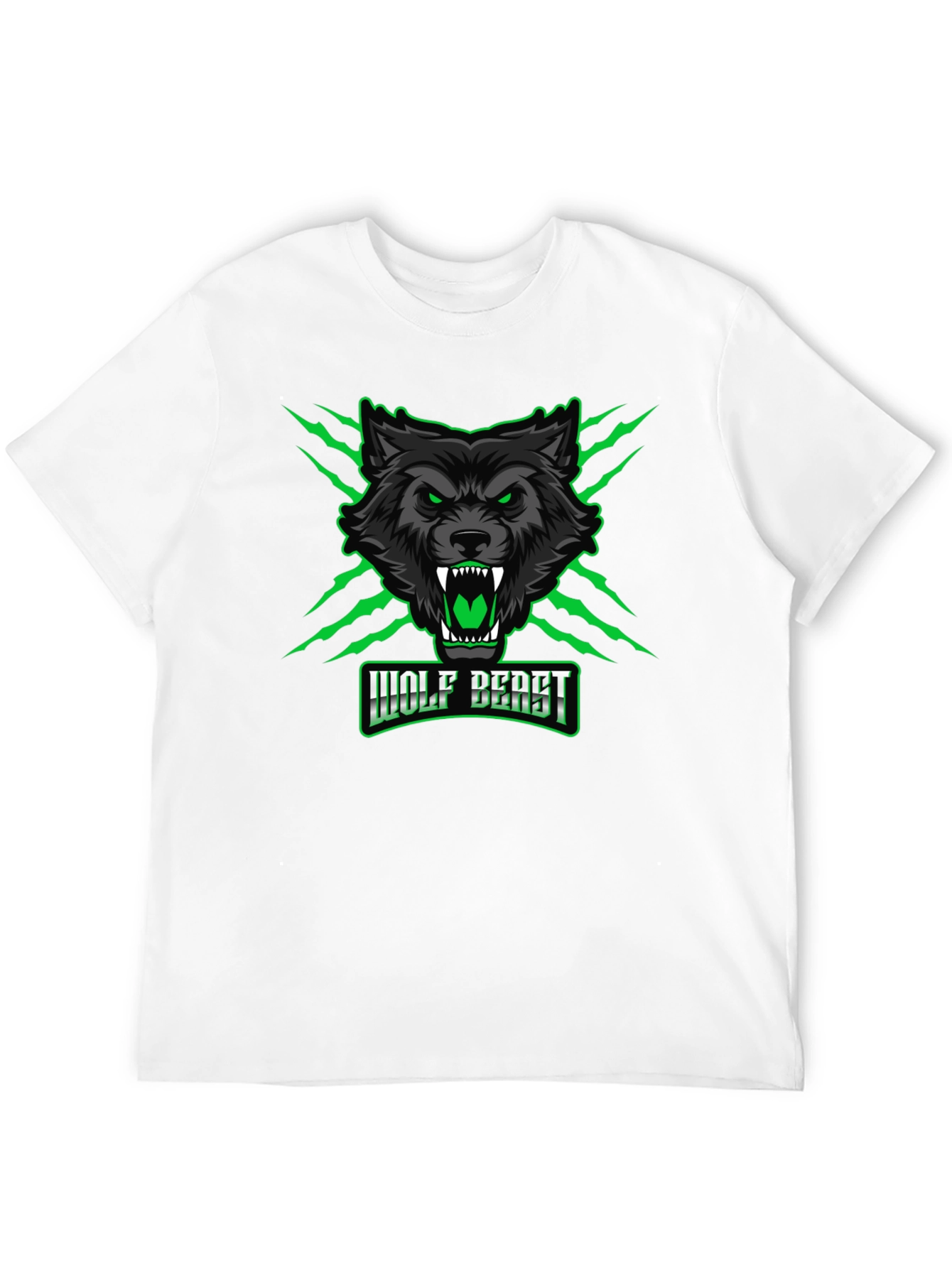 Black Wolf Beast Graphic Tee - Fierce & Bold Design view 12