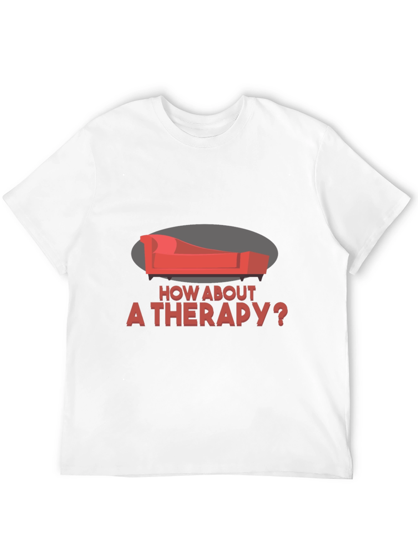 Black Therapy Couch Graphic Tee - Unique Design view 12