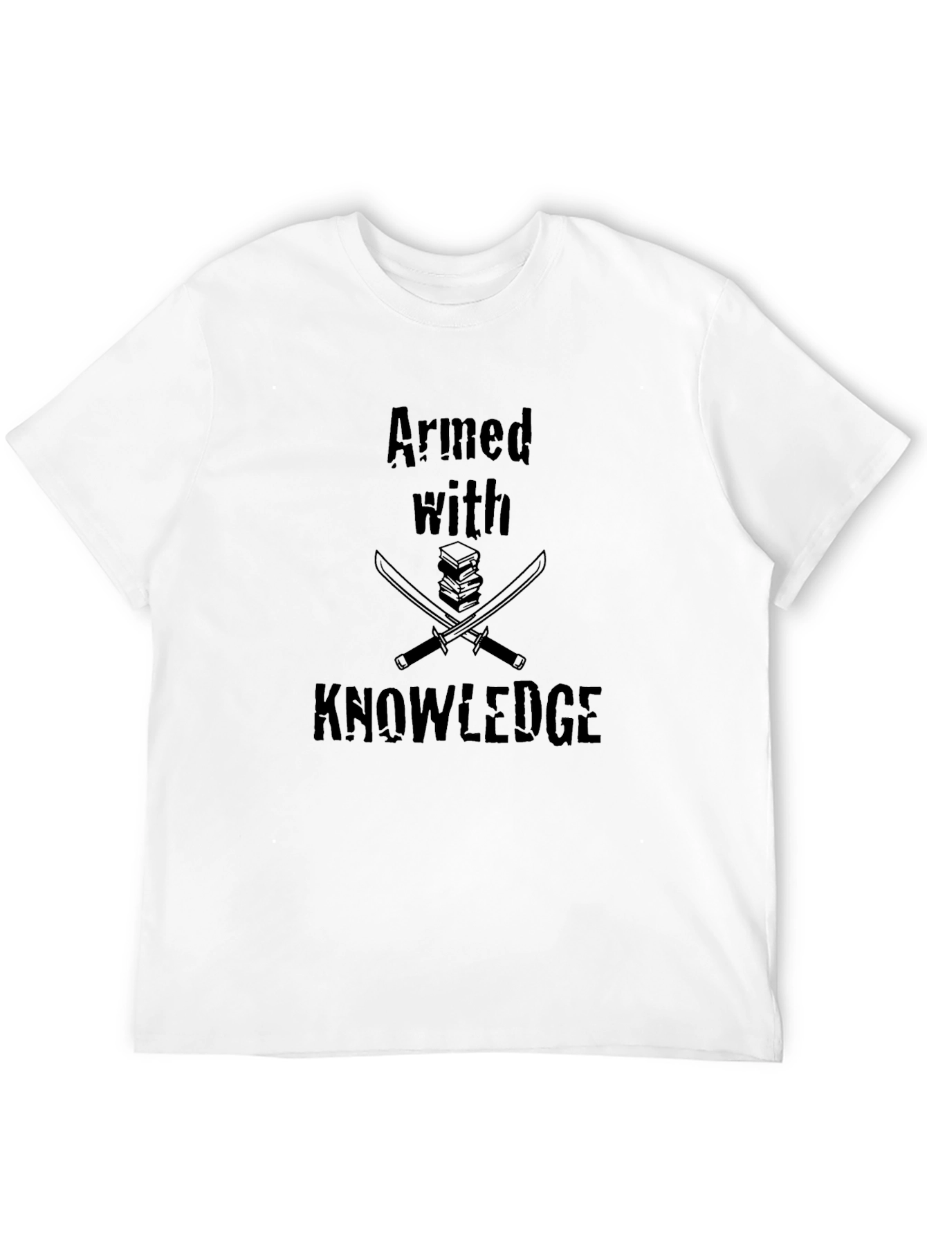 Black Armed with Knowledge T-Shirt view 12